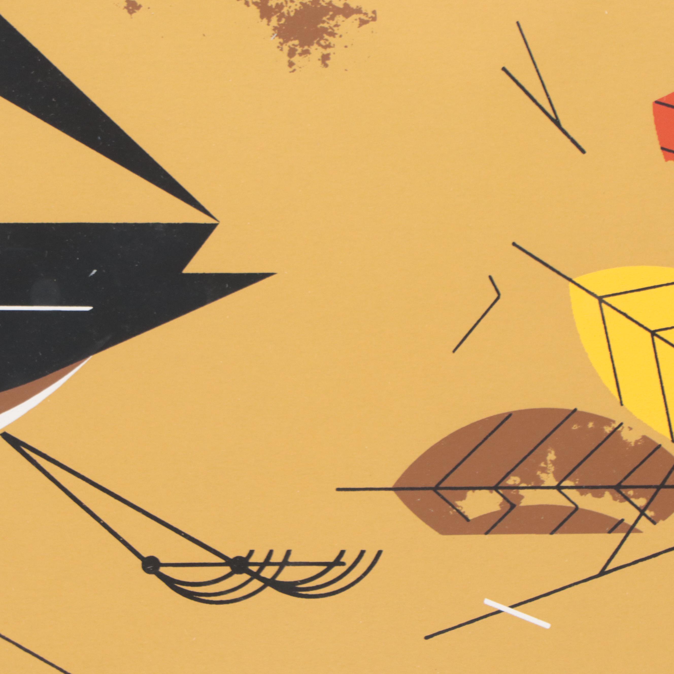 Charley Harper Serigraph "Box Turtle (Homebody)," 1972