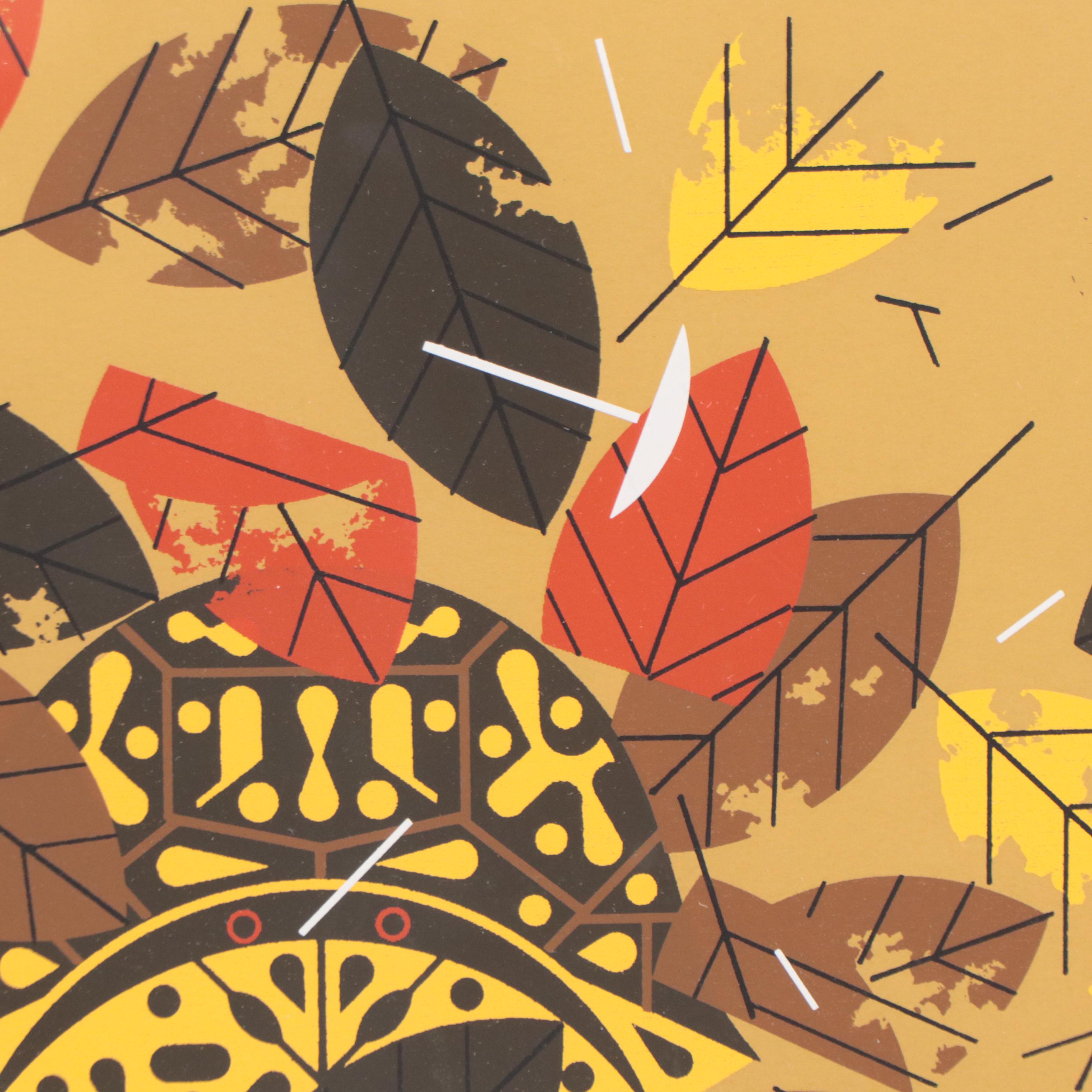 Charley Harper Serigraph "Box Turtle (Homebody)," 1972