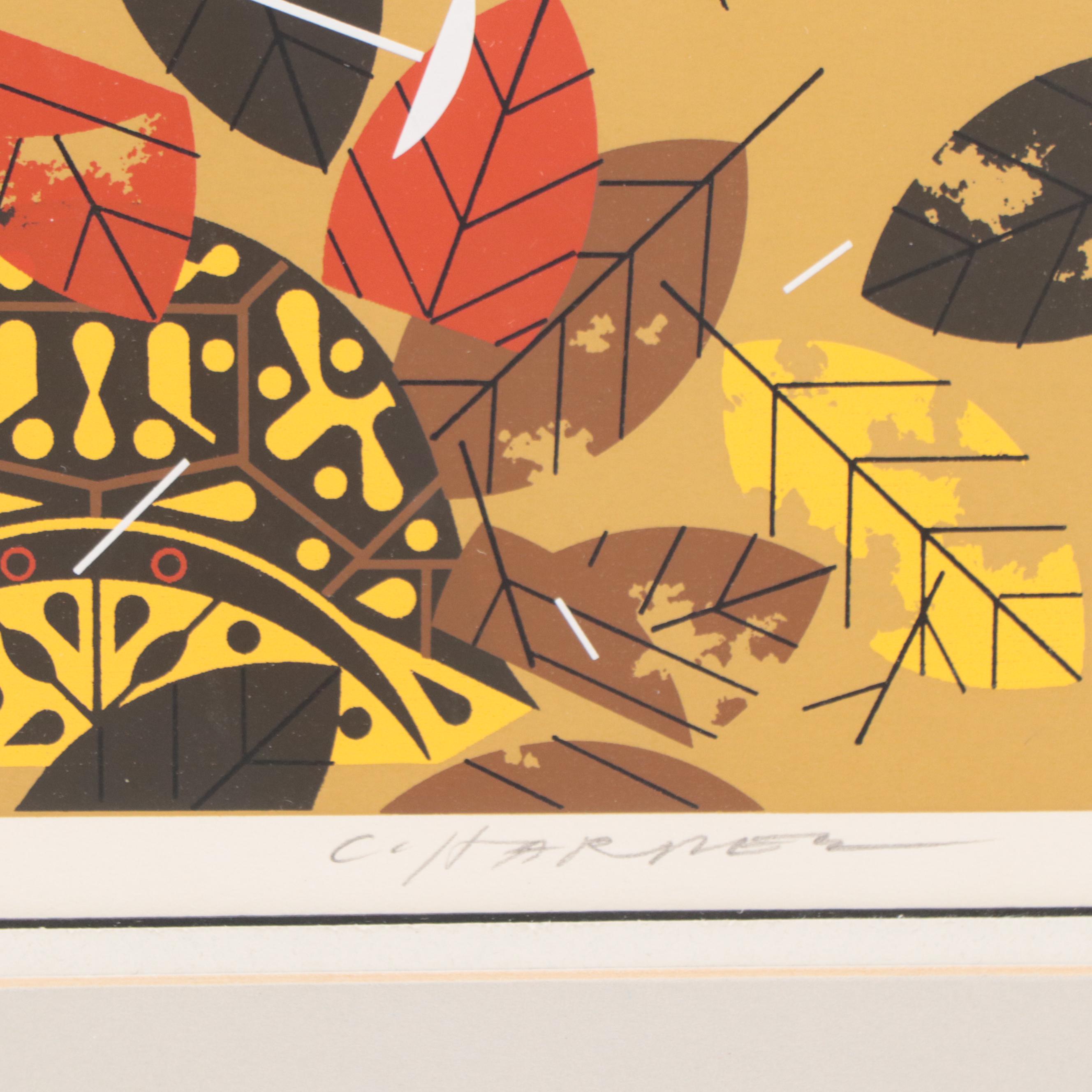 Charley Harper Serigraph "Box Turtle (Homebody)," 1972