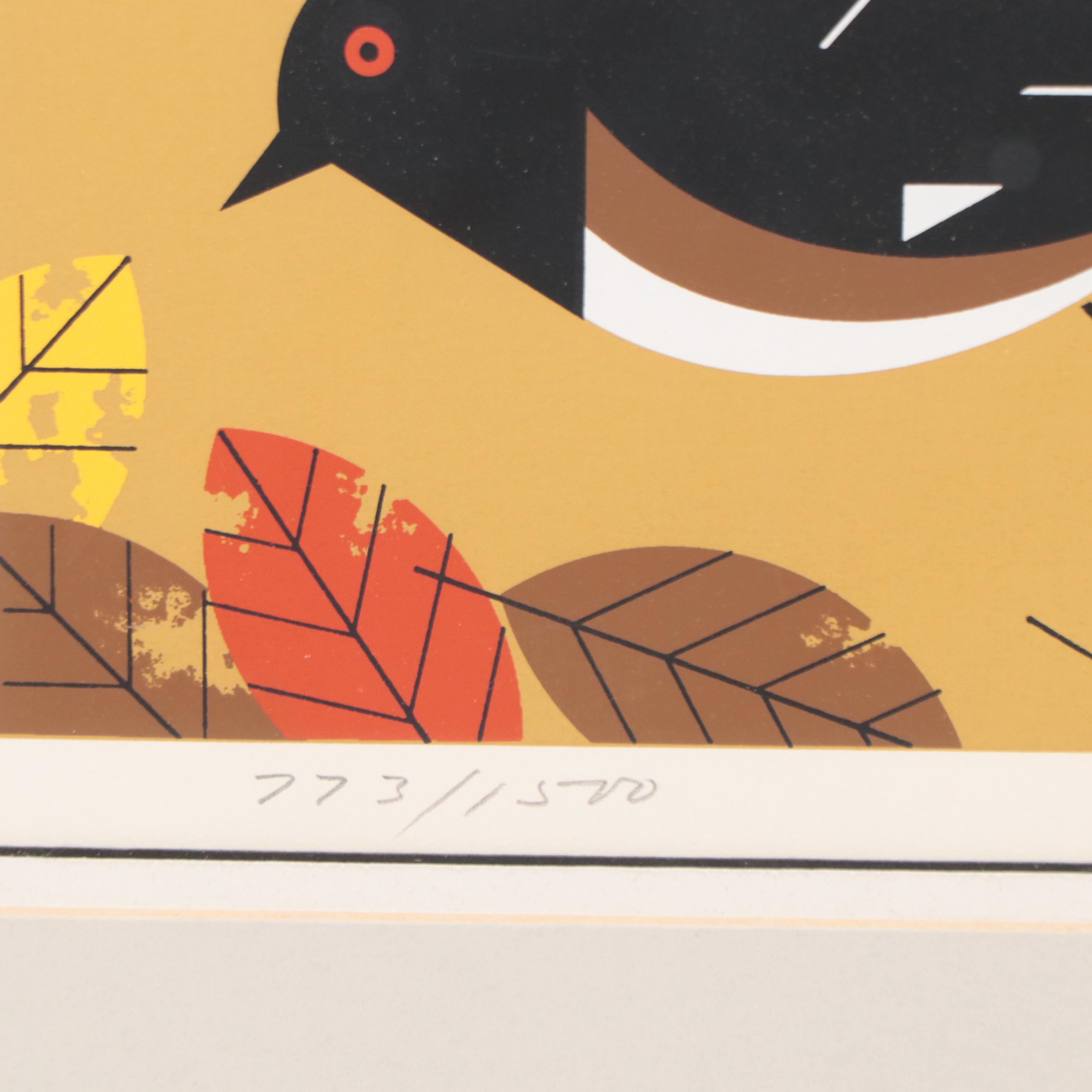 Charley Harper Serigraph "Box Turtle (Homebody)," 1972