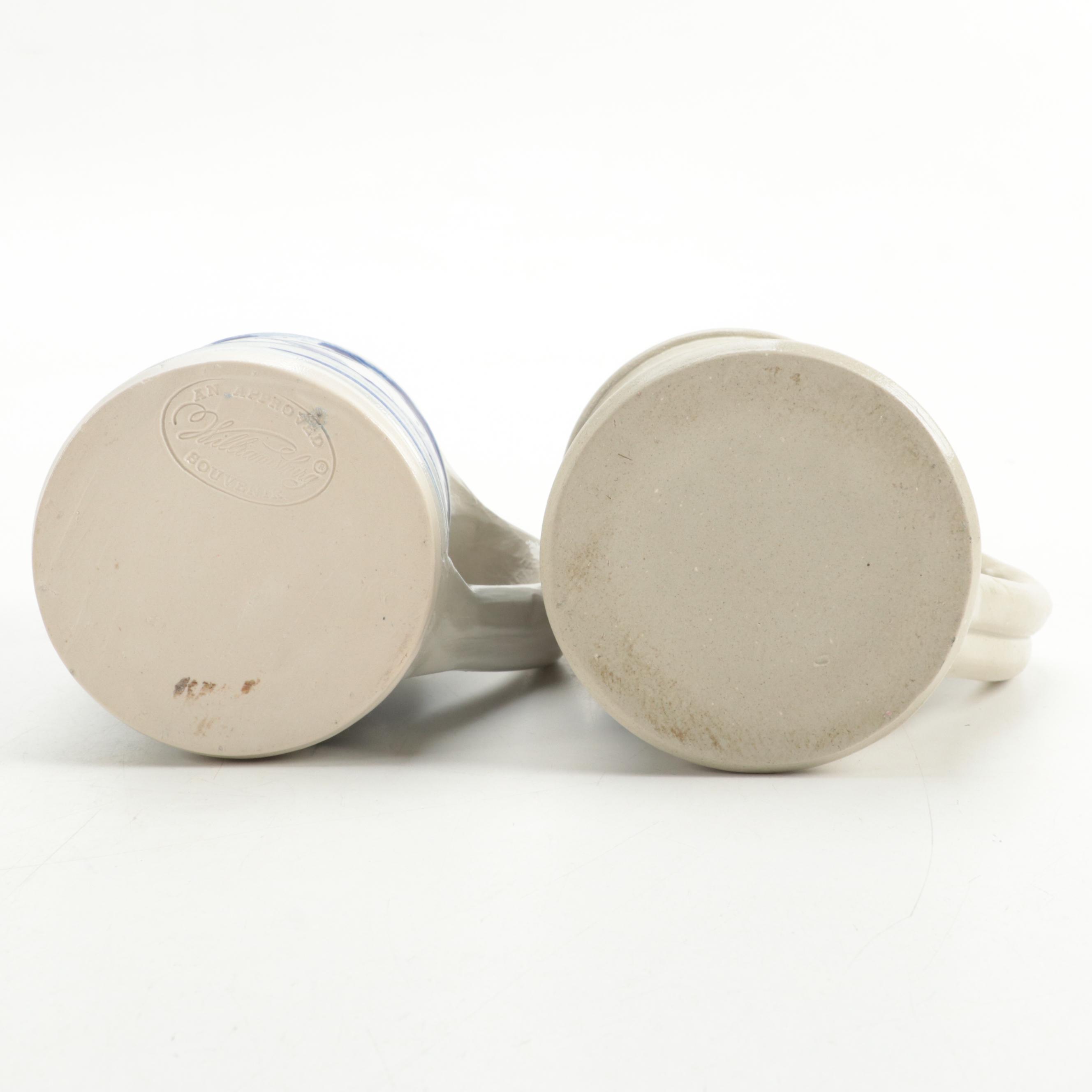 Williamsburg Pottery with Other Beer Mugs, Vase, Pitcher, Crock and More