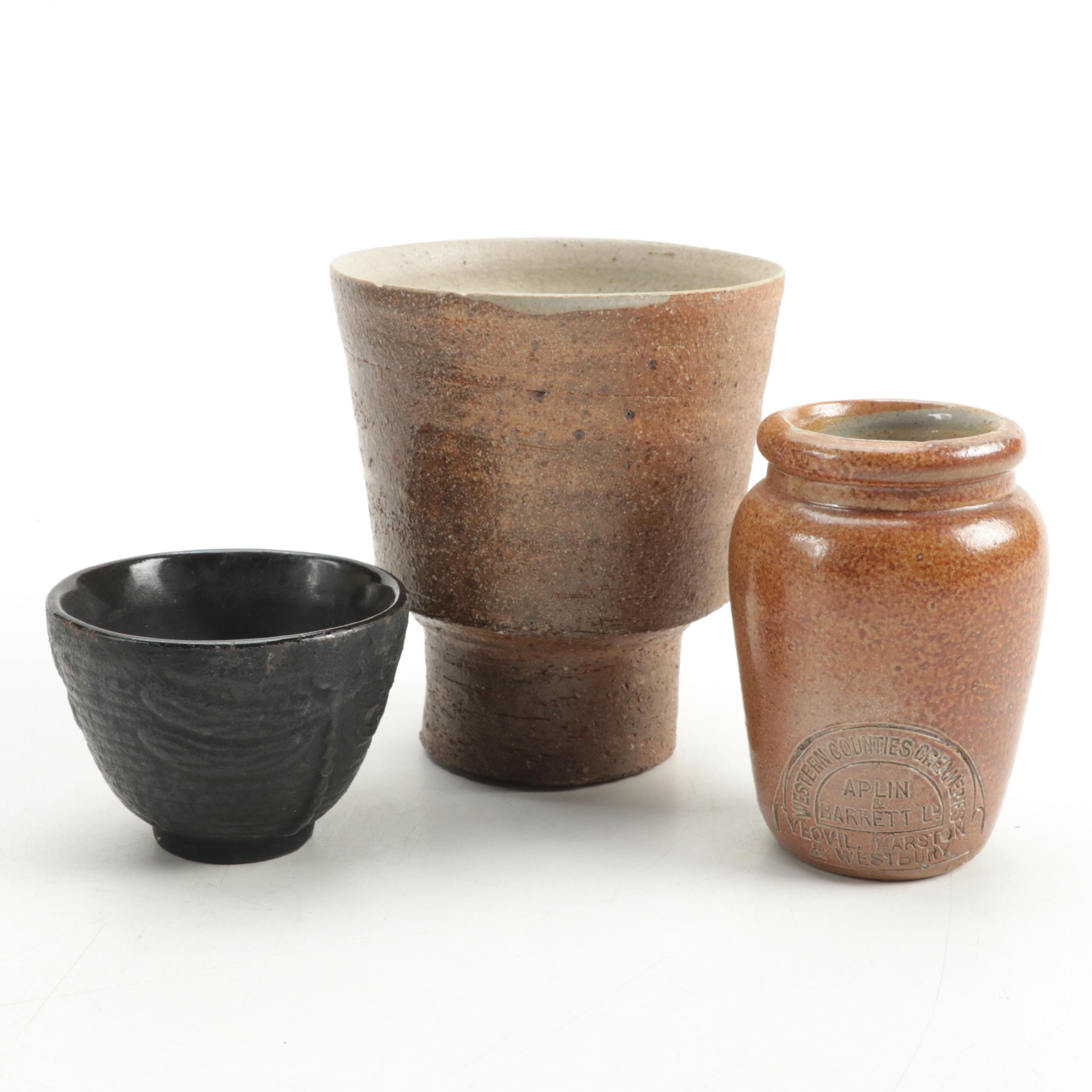 Williamsburg Pottery with Other Beer Mugs, Vase, Pitcher, Crock and More