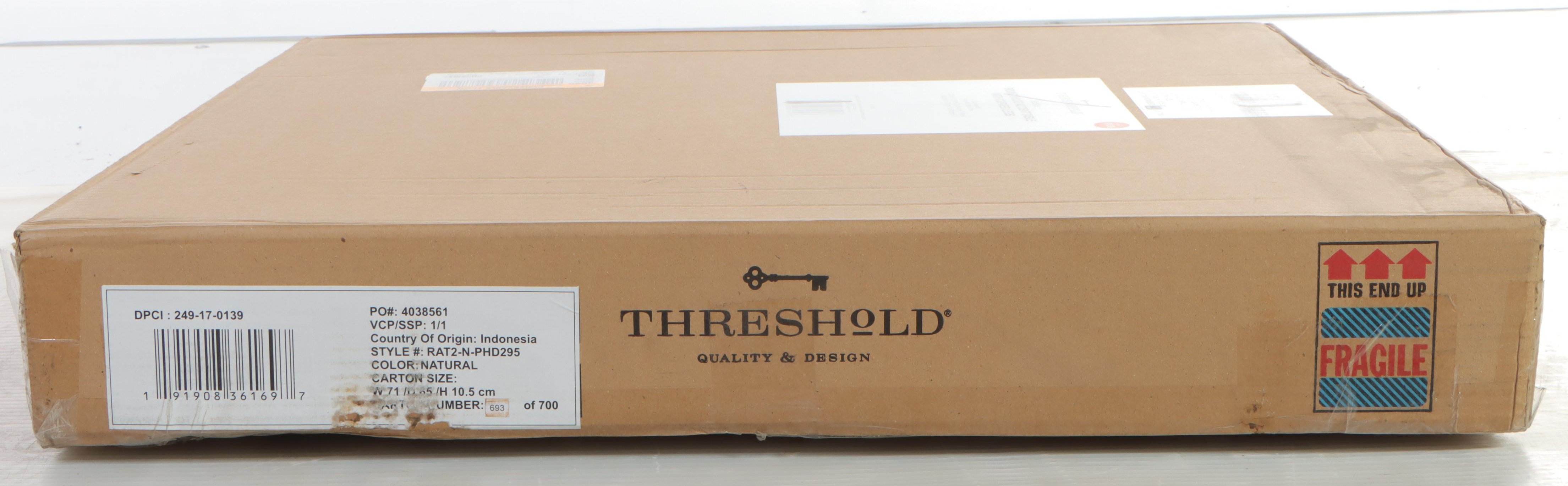 Threshold Surfside Round Wood Accent Table