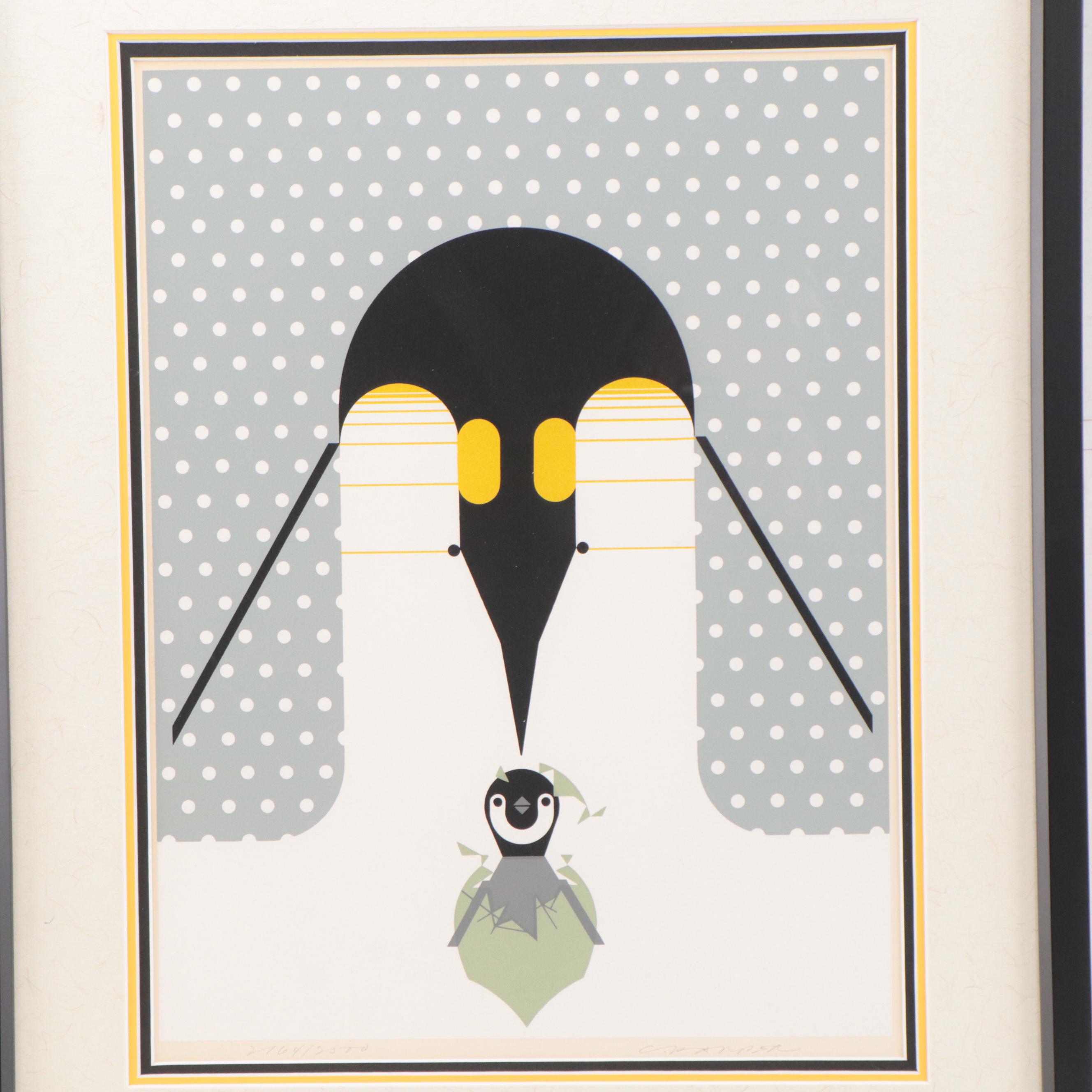Charley Harper Serigraph "Brrrthday," 1977