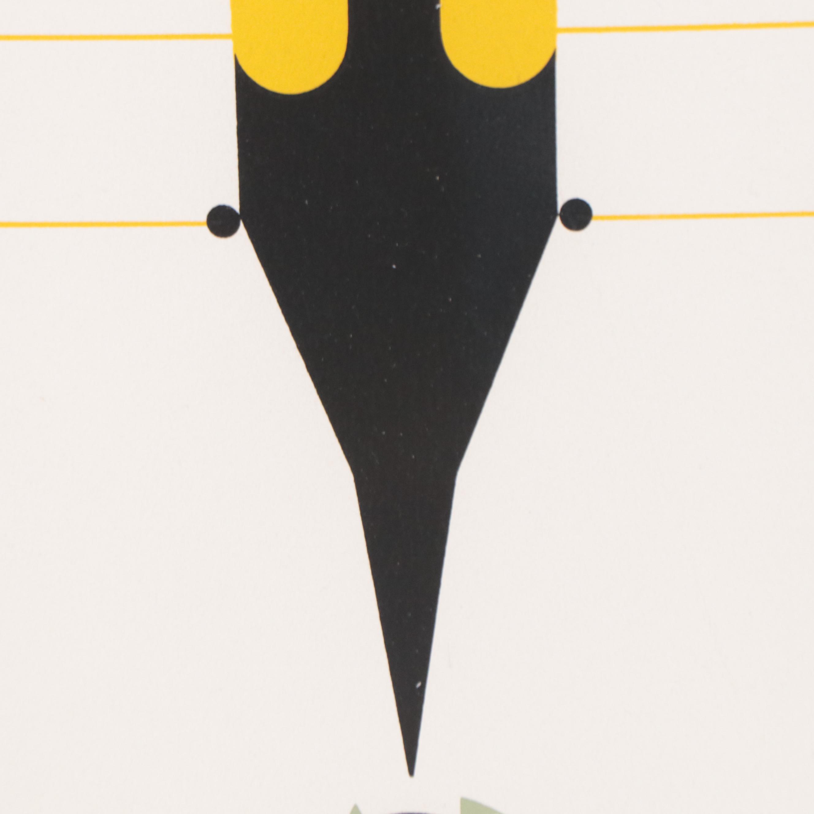 Charley Harper Serigraph "Brrrthday," 1977