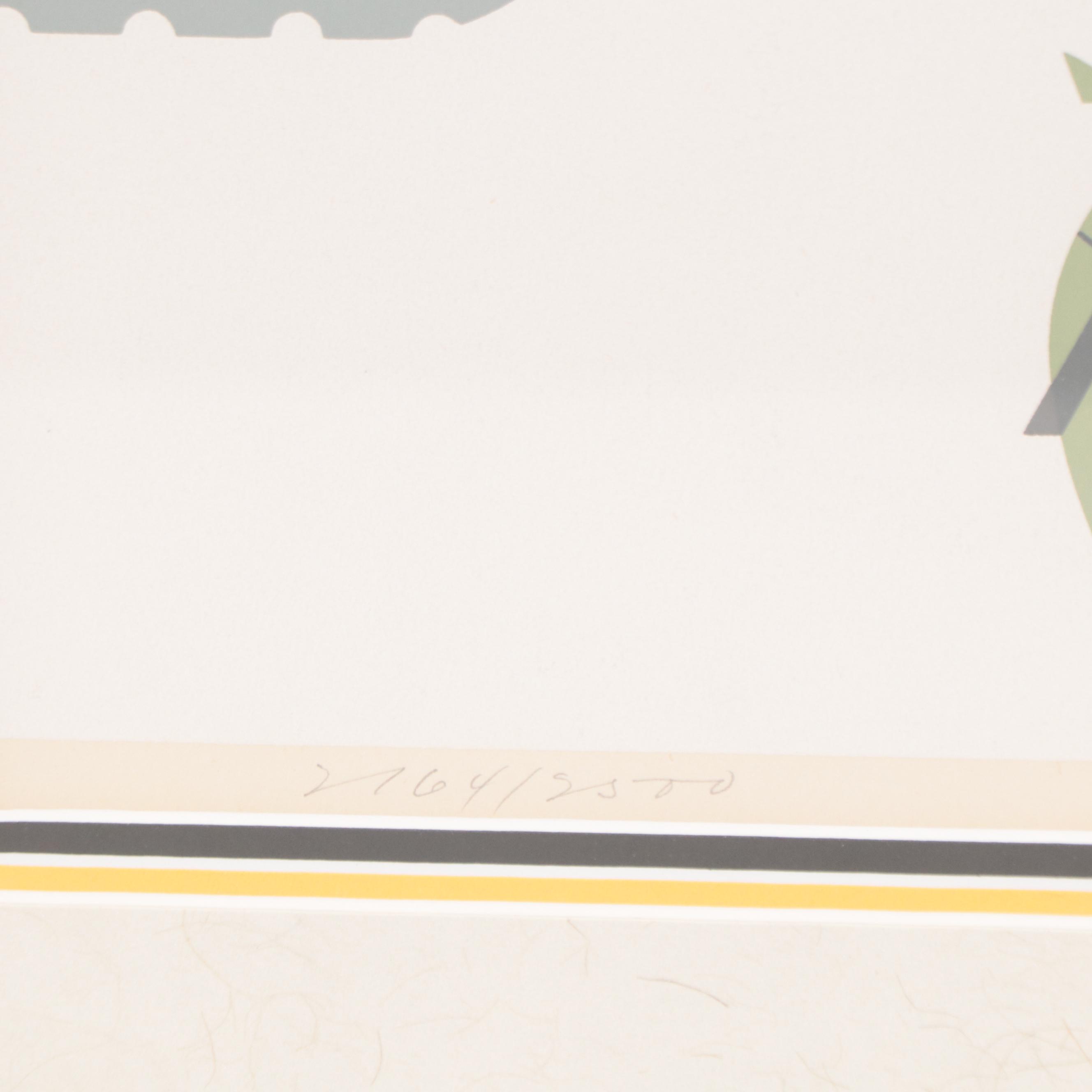 Charley Harper Serigraph "Brrrthday," 1977