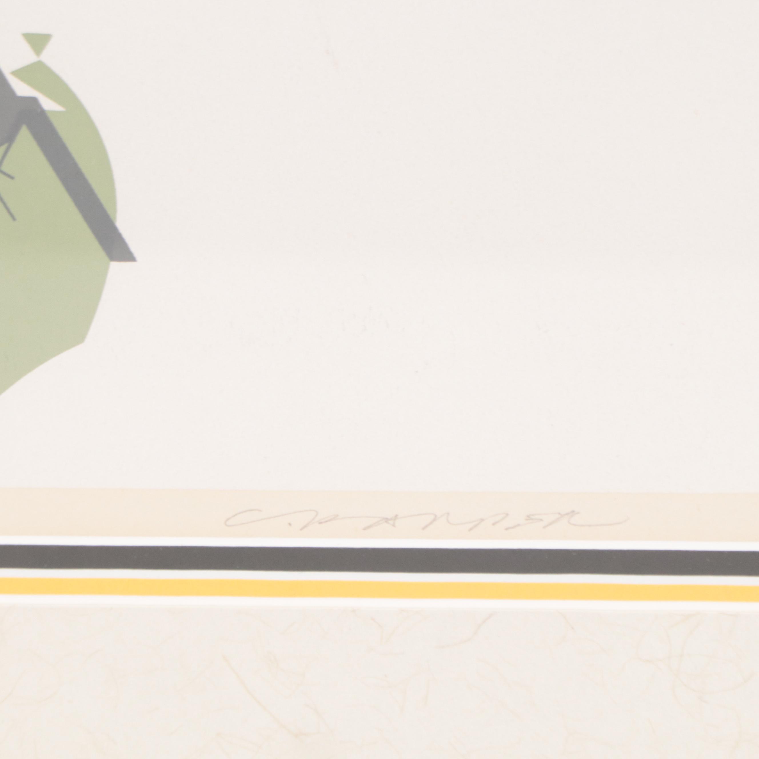 Charley Harper Serigraph "Brrrthday," 1977