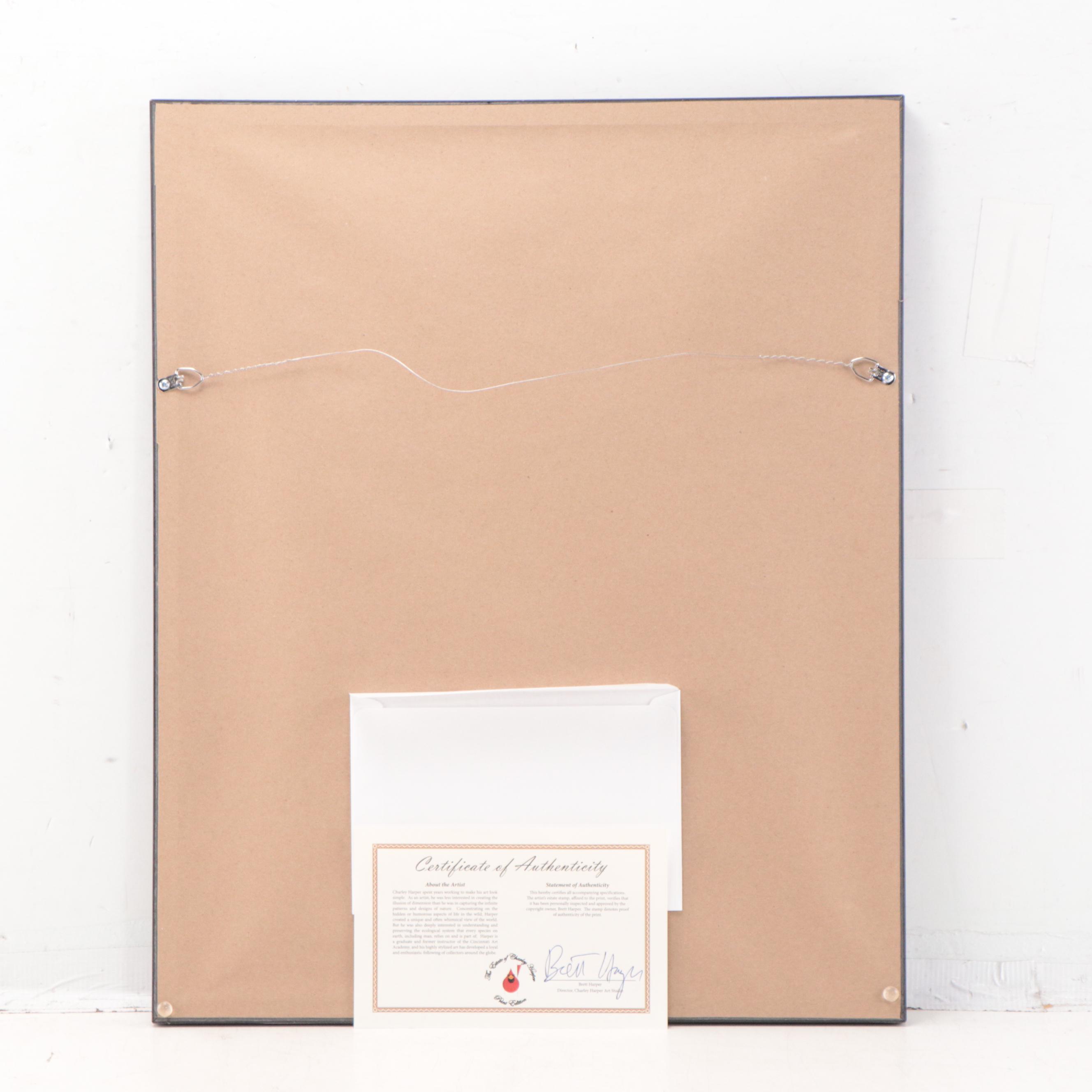 Charley Harper Serigraph "Brrrthday," 1977