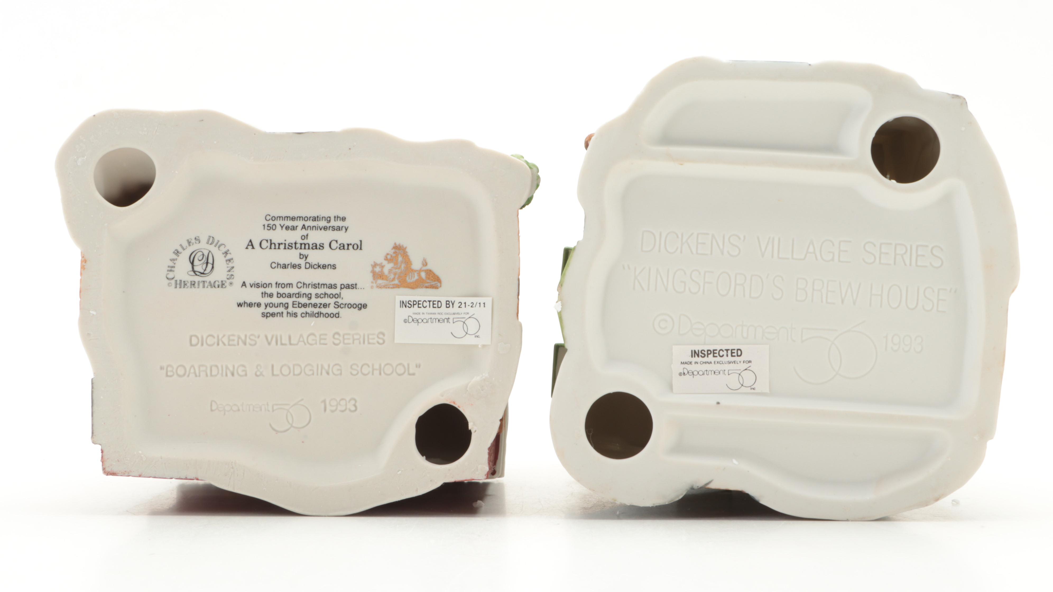 Department 56 Dickens' Village Series Porcelain Houses