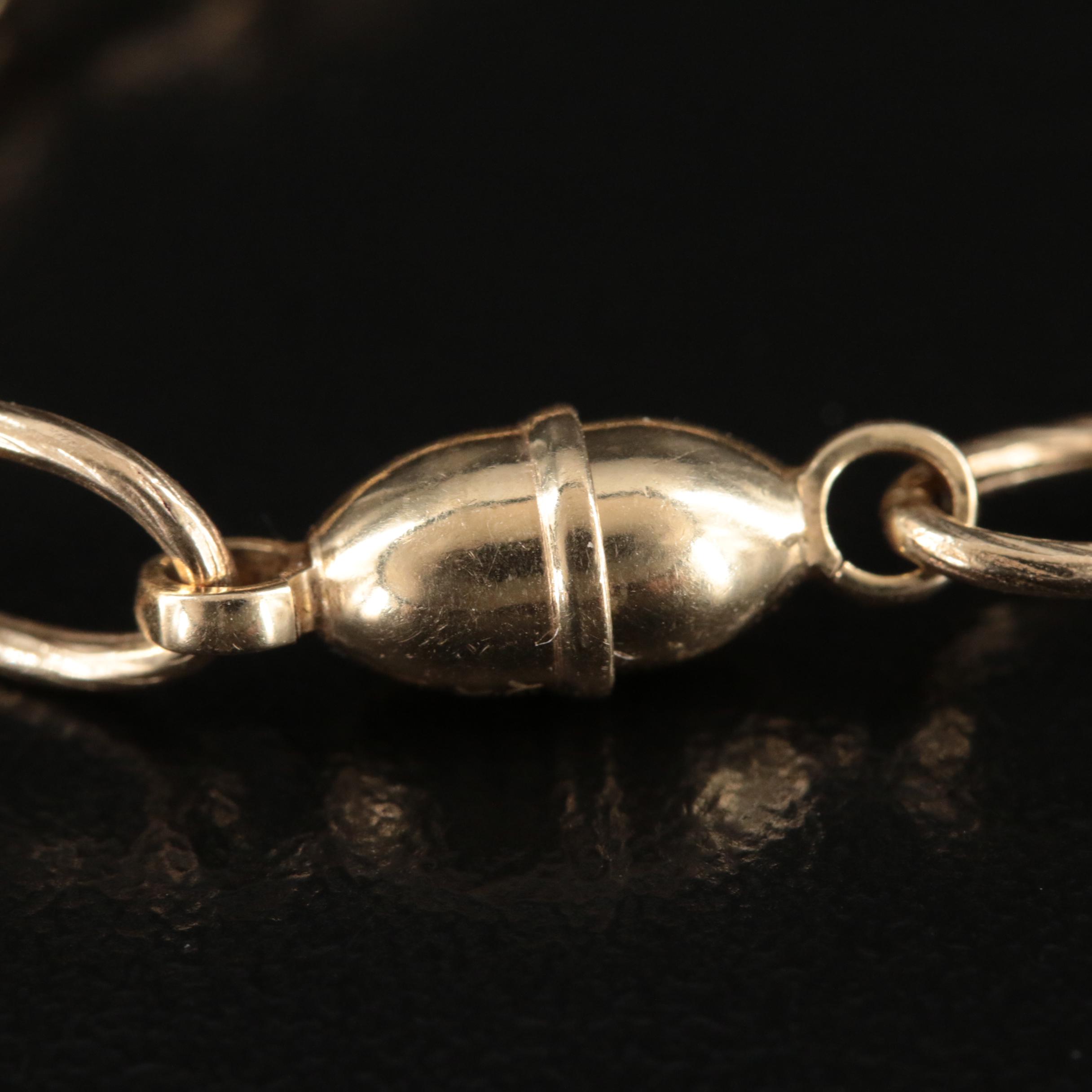 14K Byzantine Chain Station Bracelet