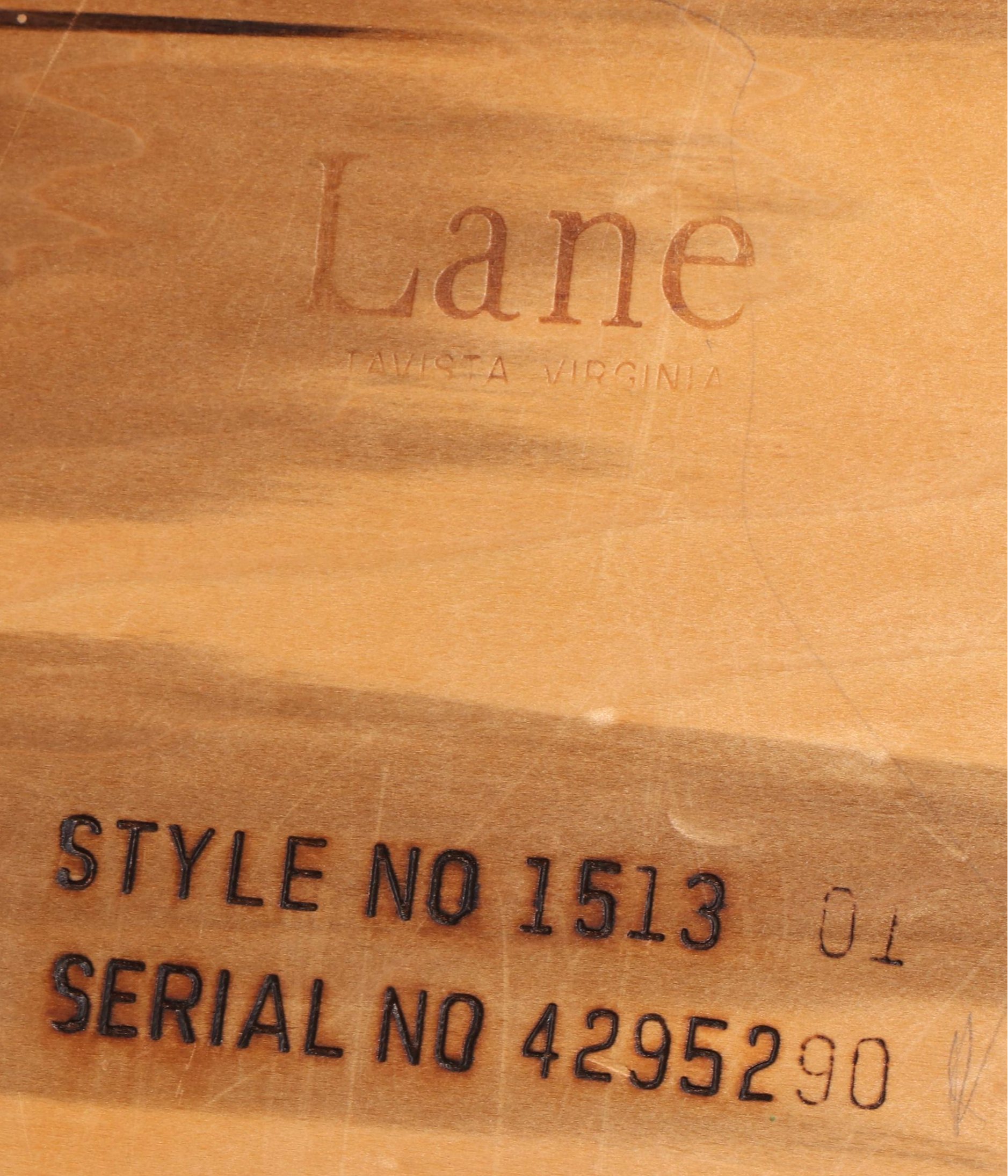Lane Cerused Oak Coffee Table and Side Table, Late 20th Century