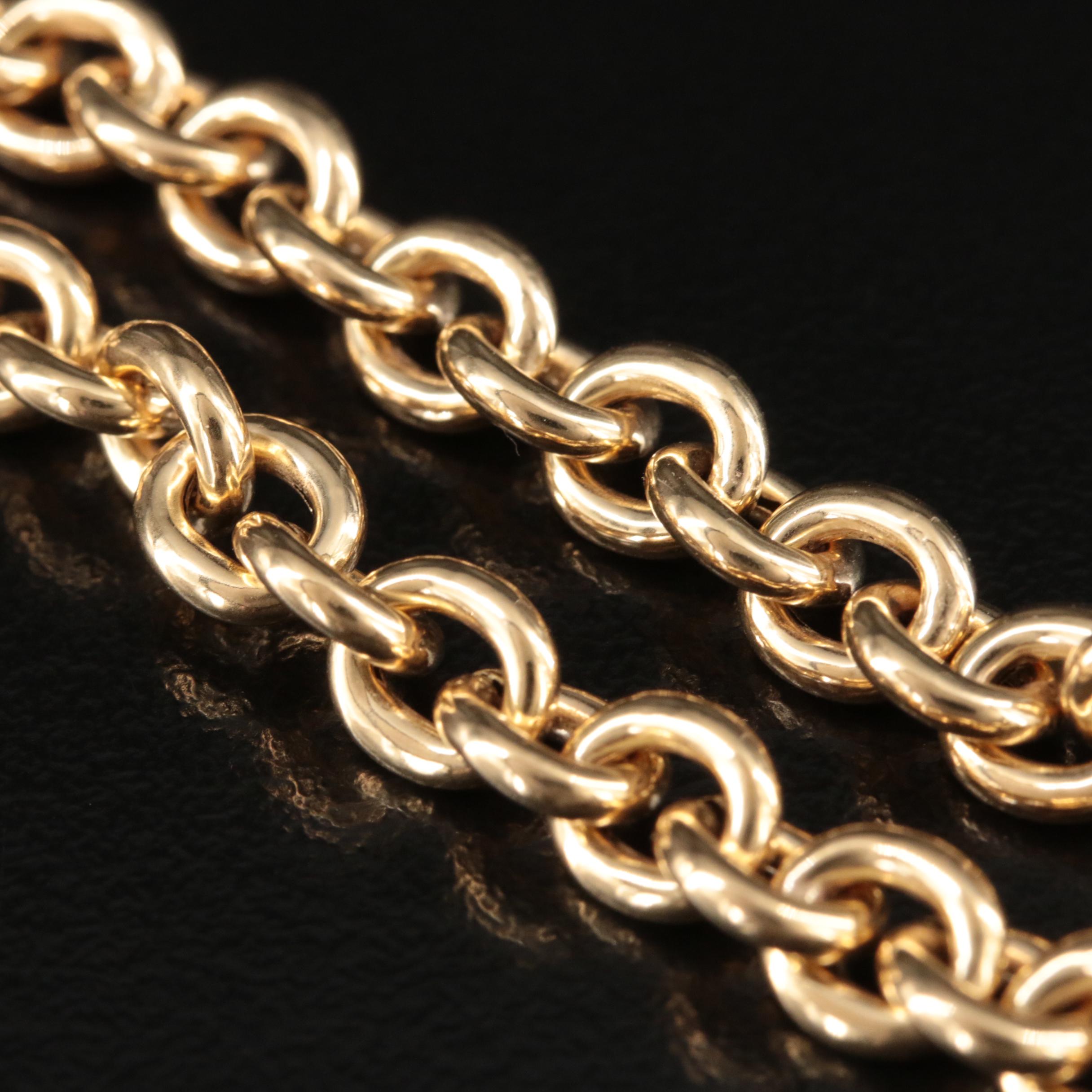 14K Cable Chain Bracelet
