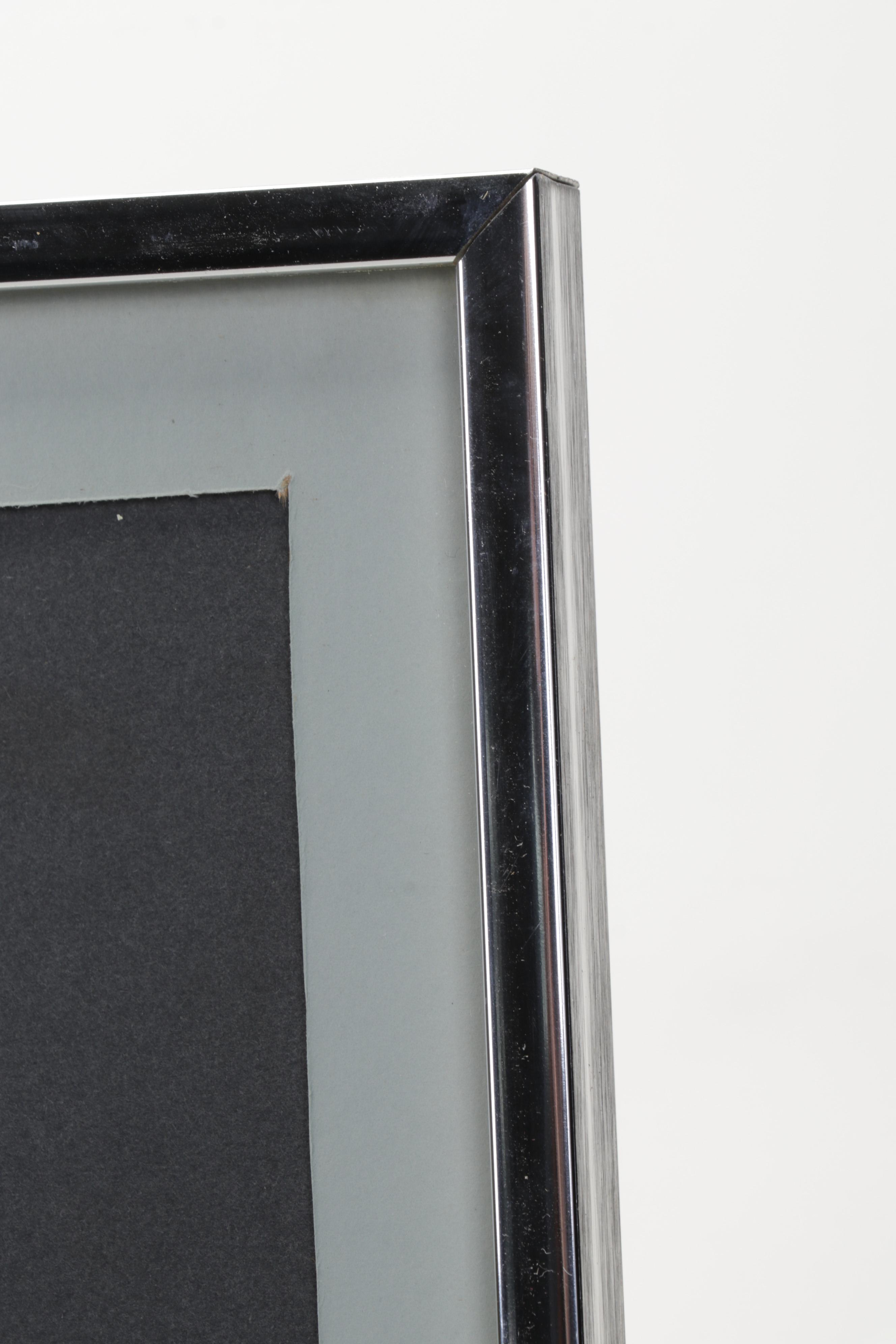 Rural Pond Landscape Watercolor Painting, Late 20th Century