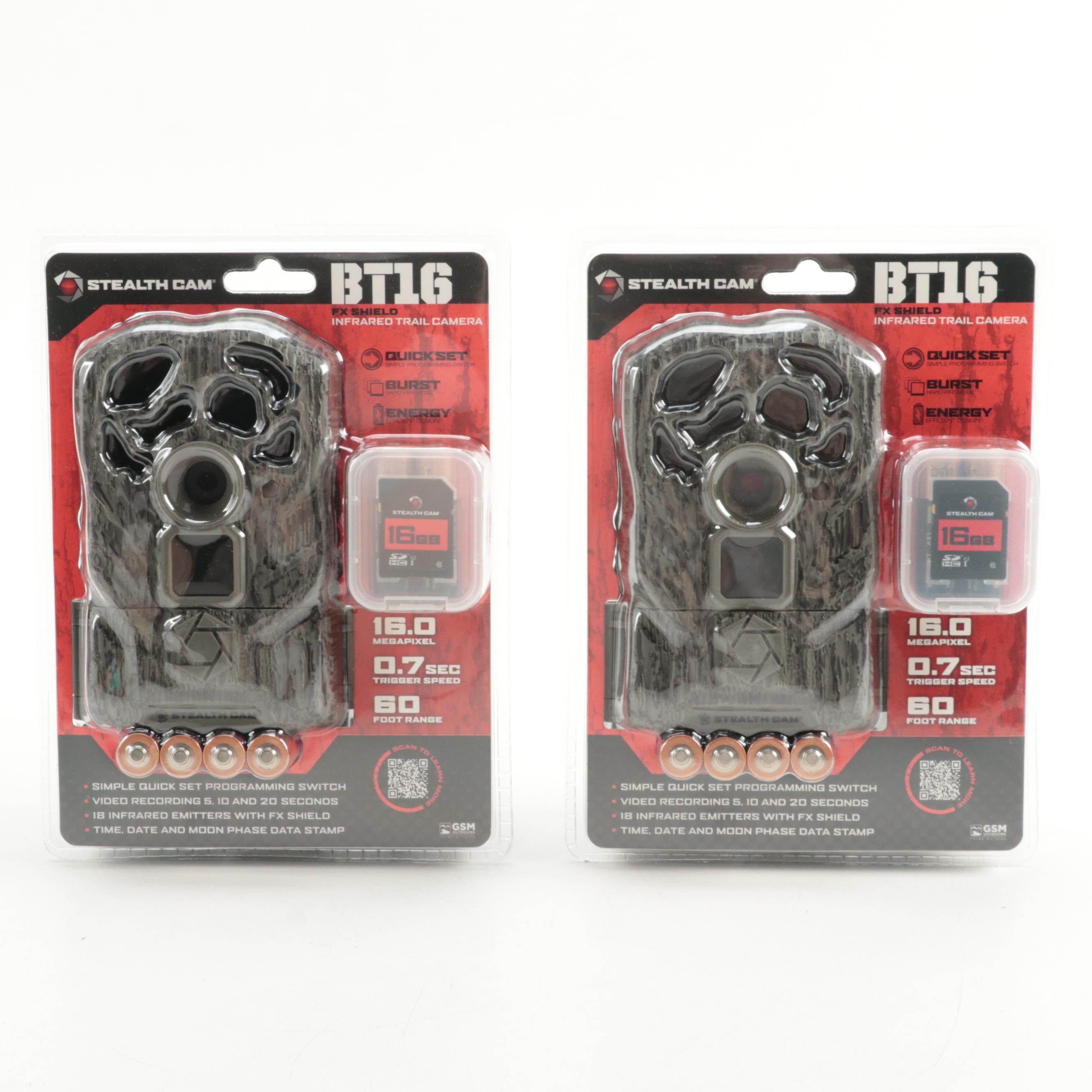 Stealth Cam BT16 Infrared Trail Cameras with Muddy SD/Micro SD Card Reader