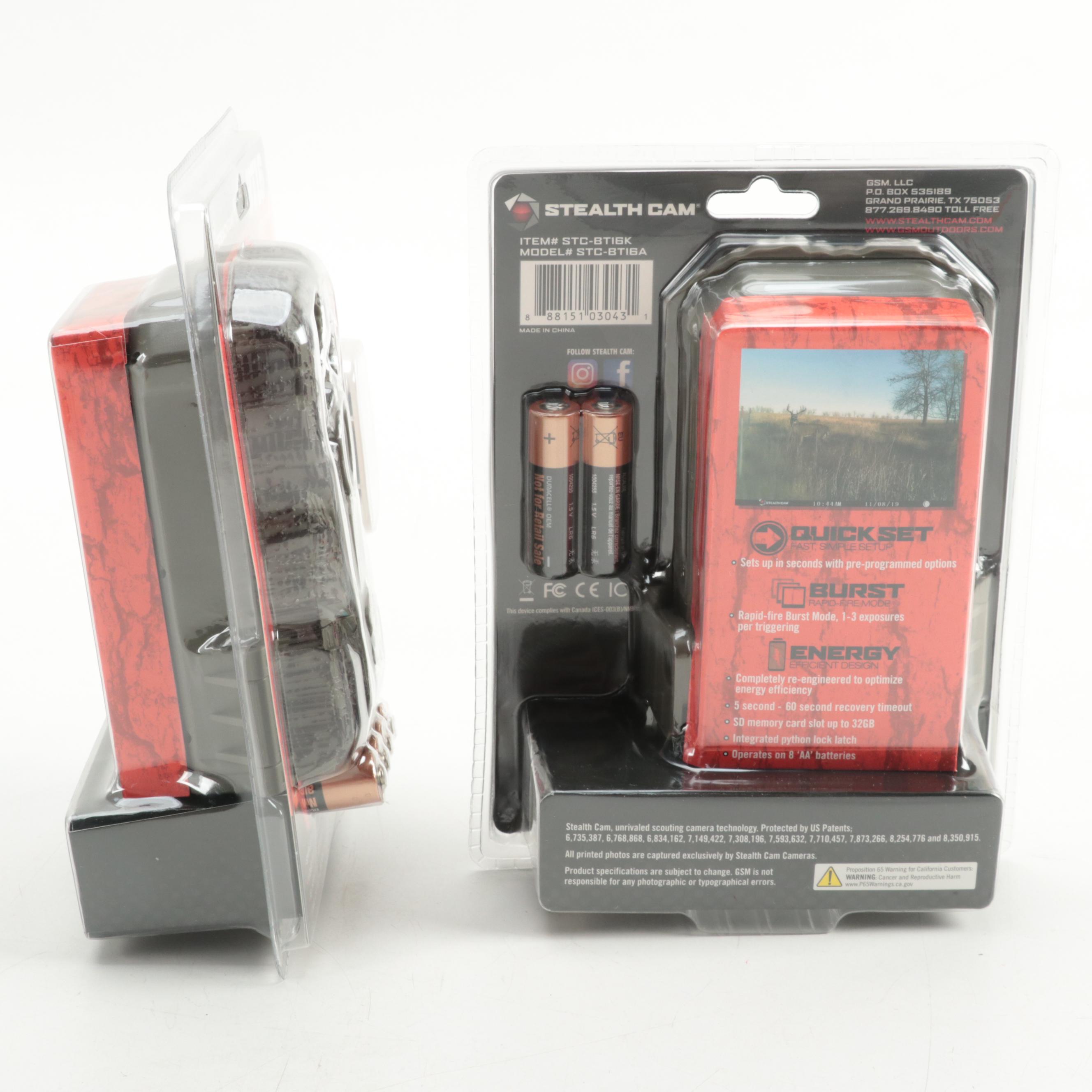 Stealth Cam BT16 Infrared Trail Cameras with Muddy SD/Micro SD Card Reader