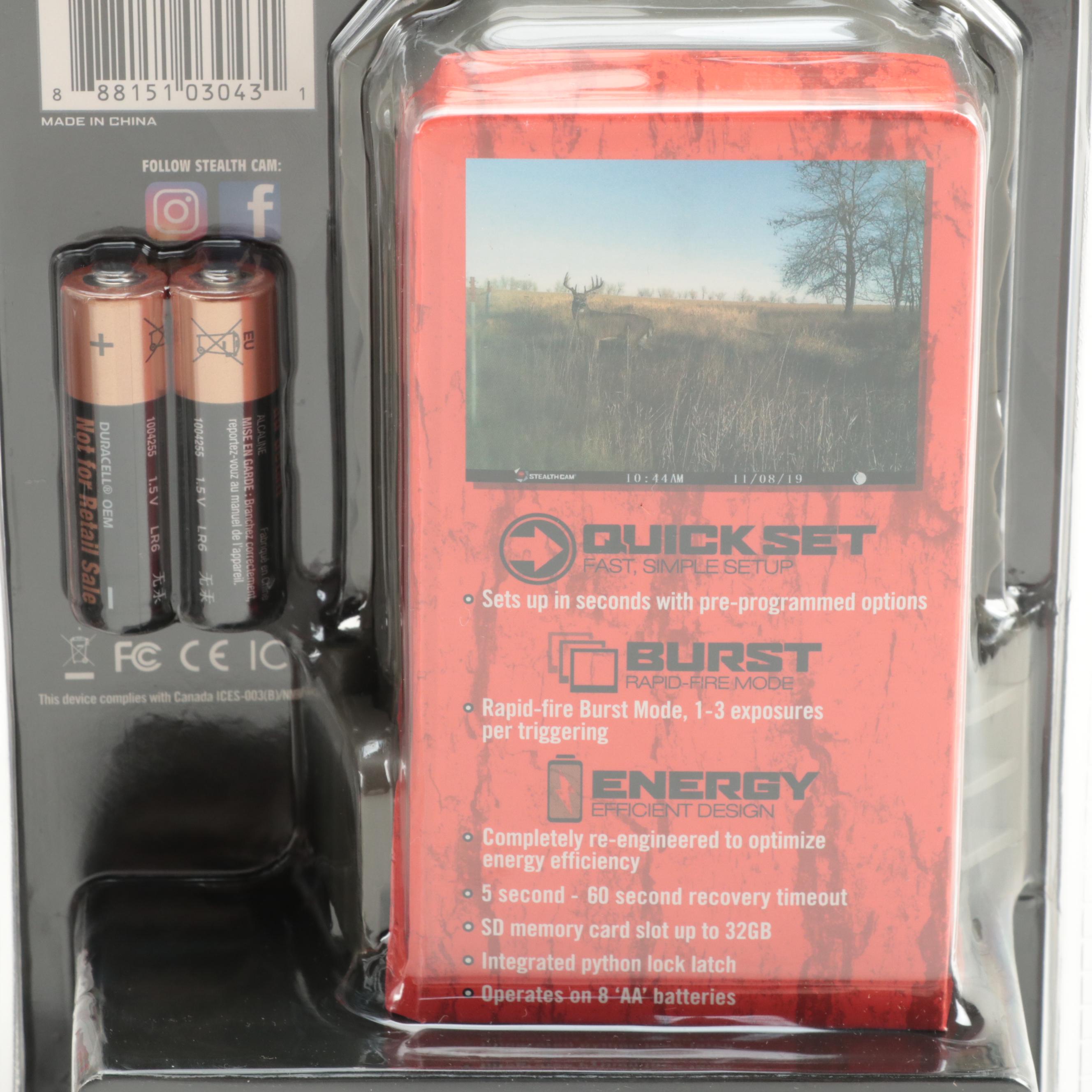 Stealth Cam BT16 Infrared Trail Cameras with Muddy SD/Micro SD Card Reader