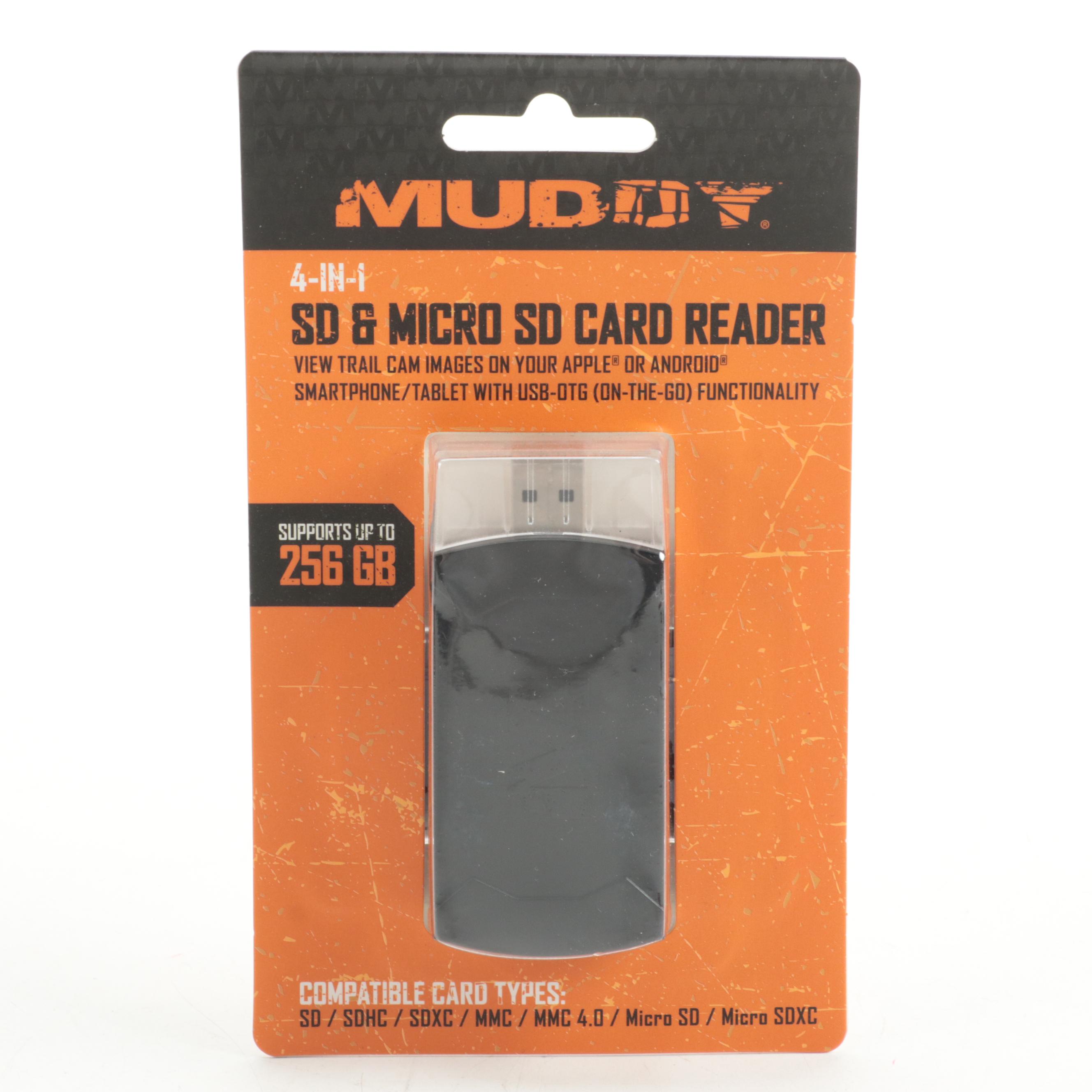 Stealth Cam BT16 Infrared Trail Cameras with Muddy SD/Micro SD Card Reader