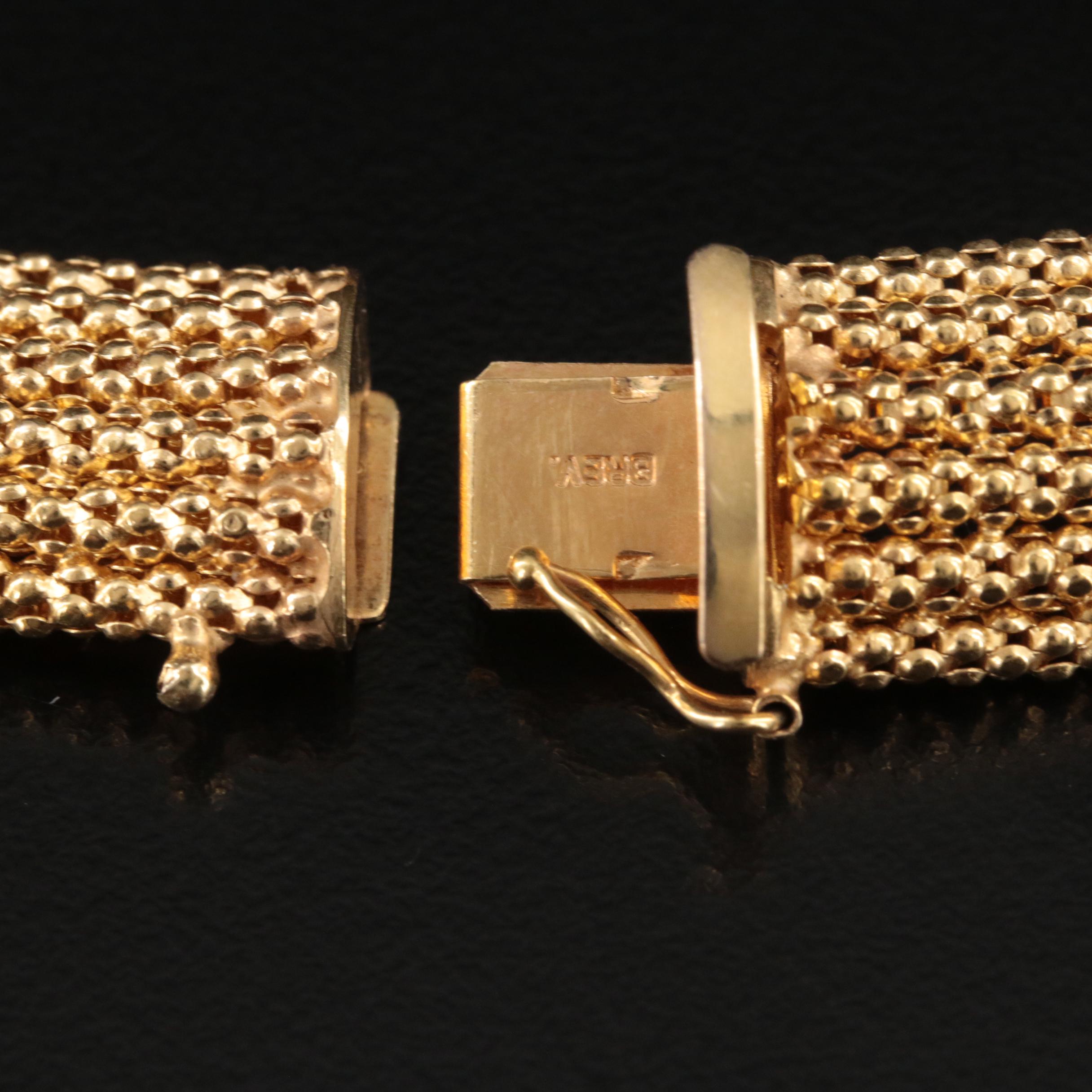 Italian 14K Popcorn Collar