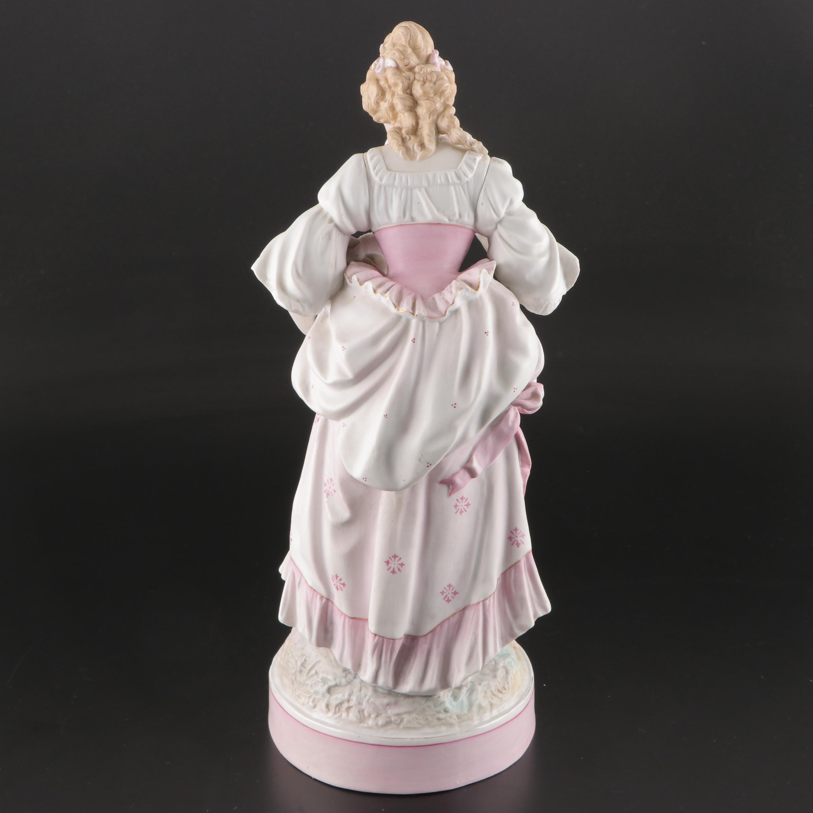 German Victorian Bisque Courting Couple Figures