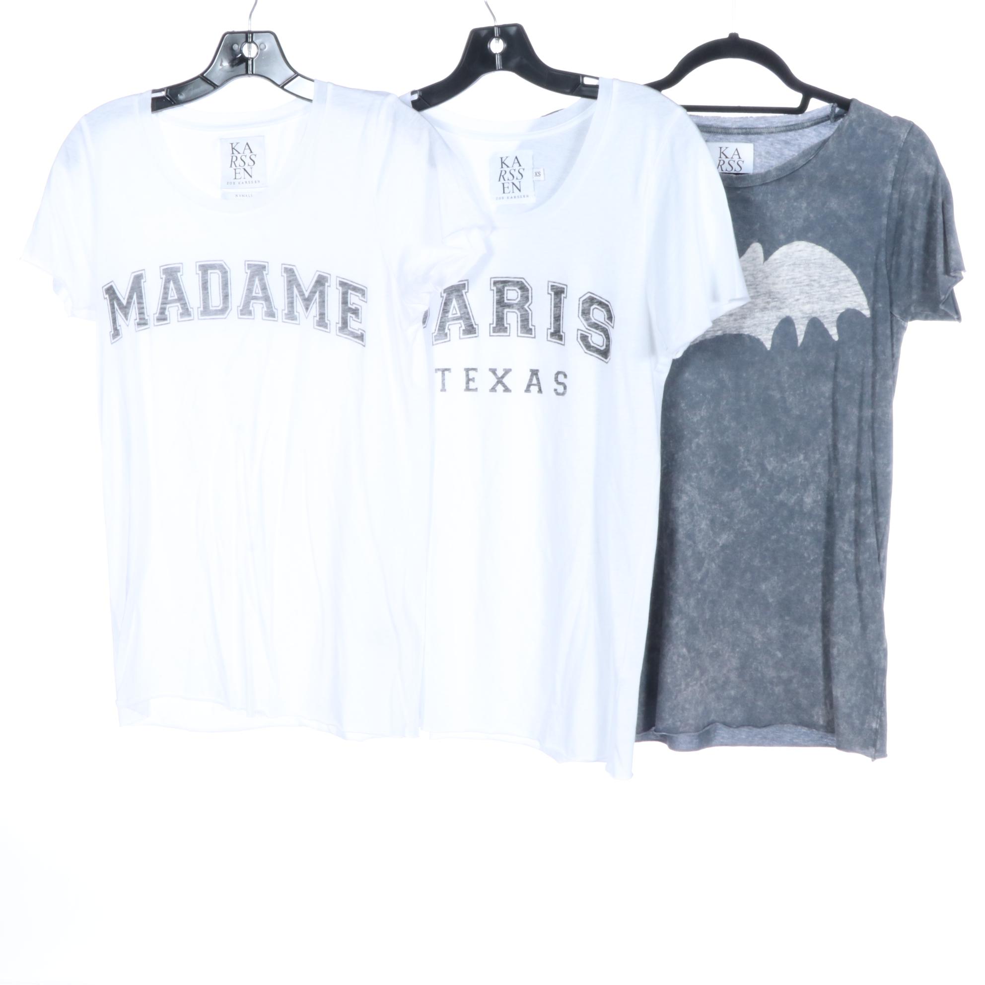 Zoe Karssen Graphic and Solid Top and T-Shirts