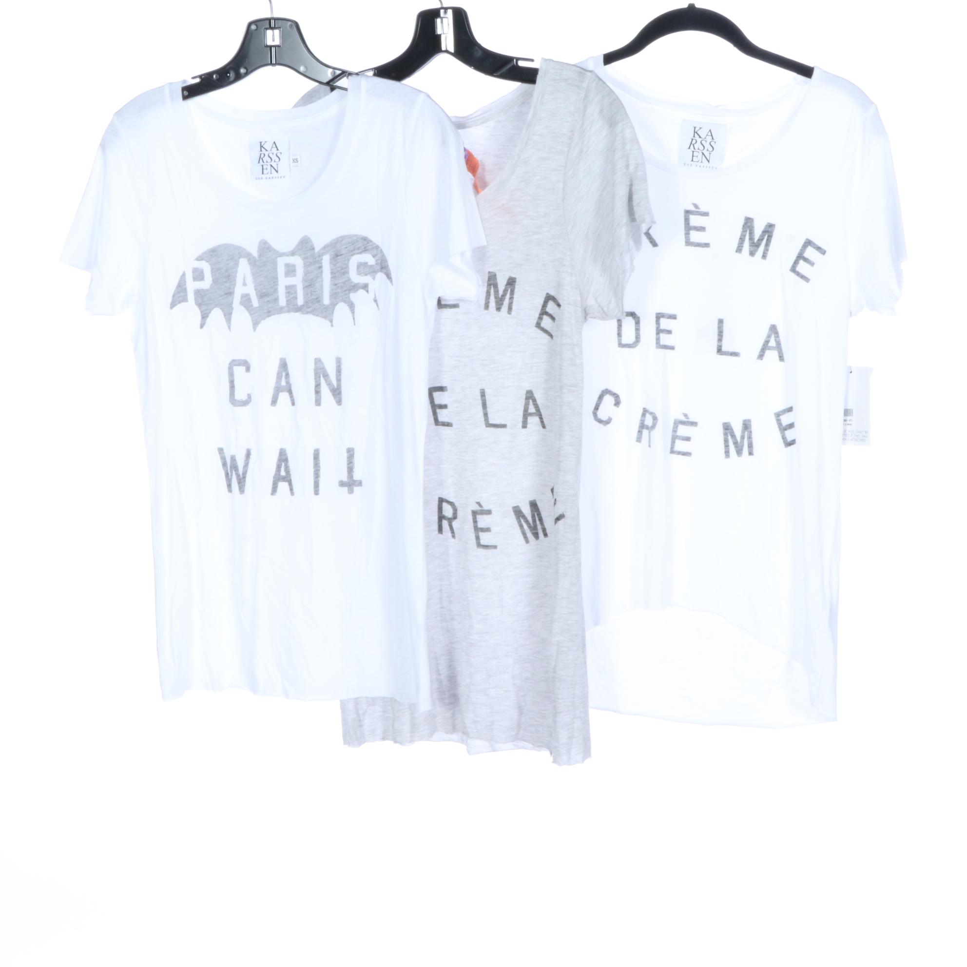 Zoe Karssen Graphic and Solid Top and T-Shirts