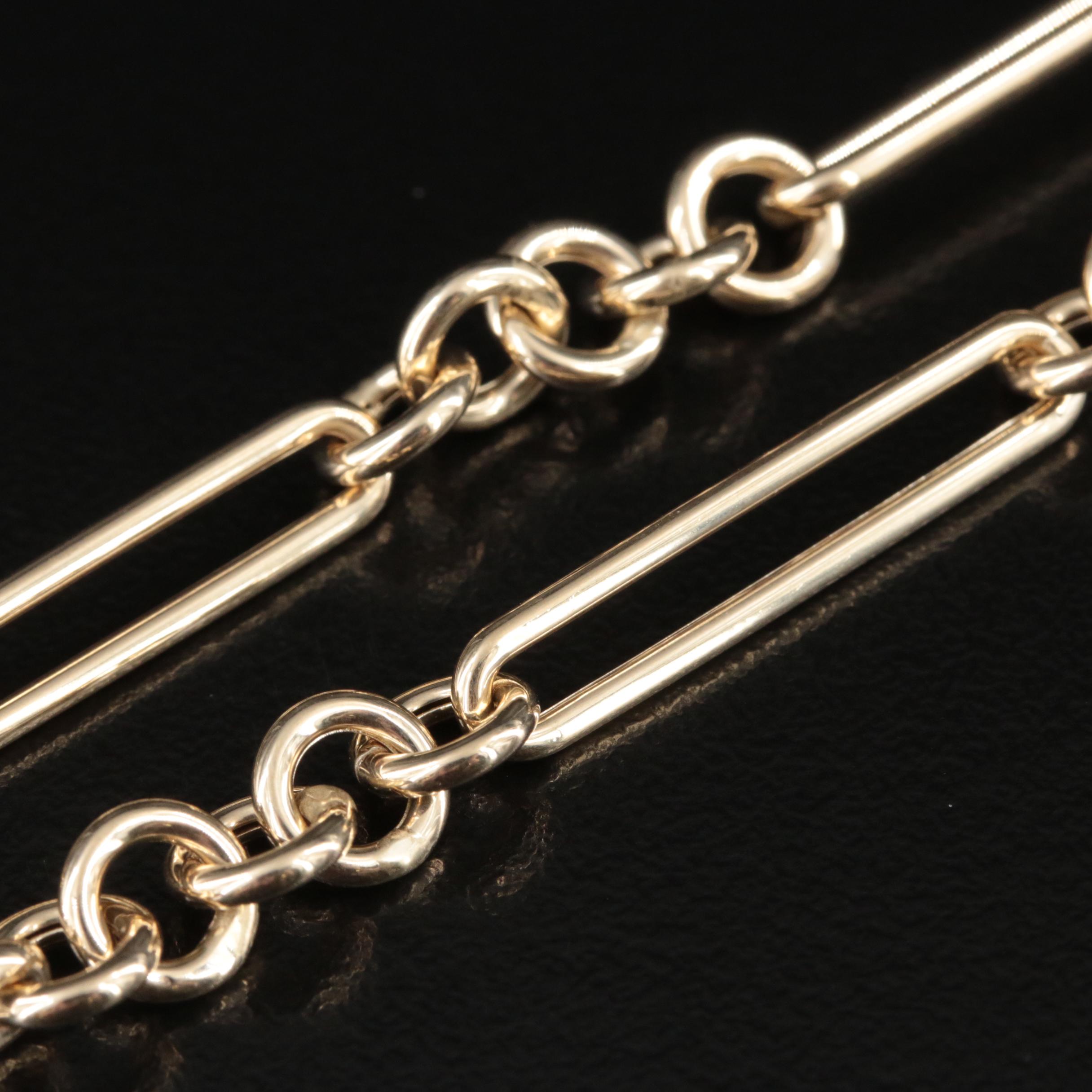 14K Fancy Link Necklace