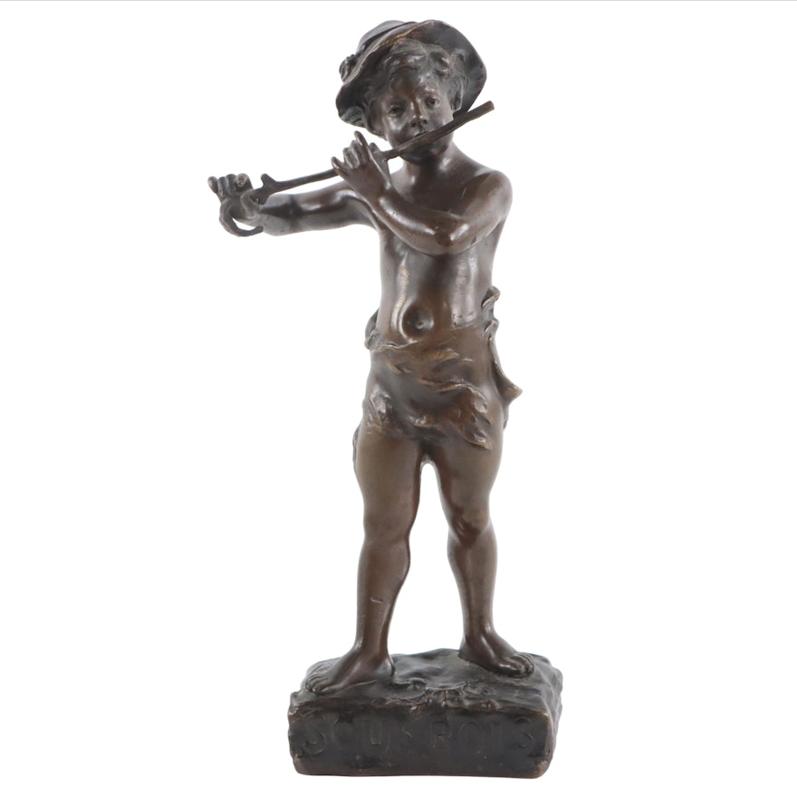 Bronze Sculpture After Marcel Debut "Sous Bois"