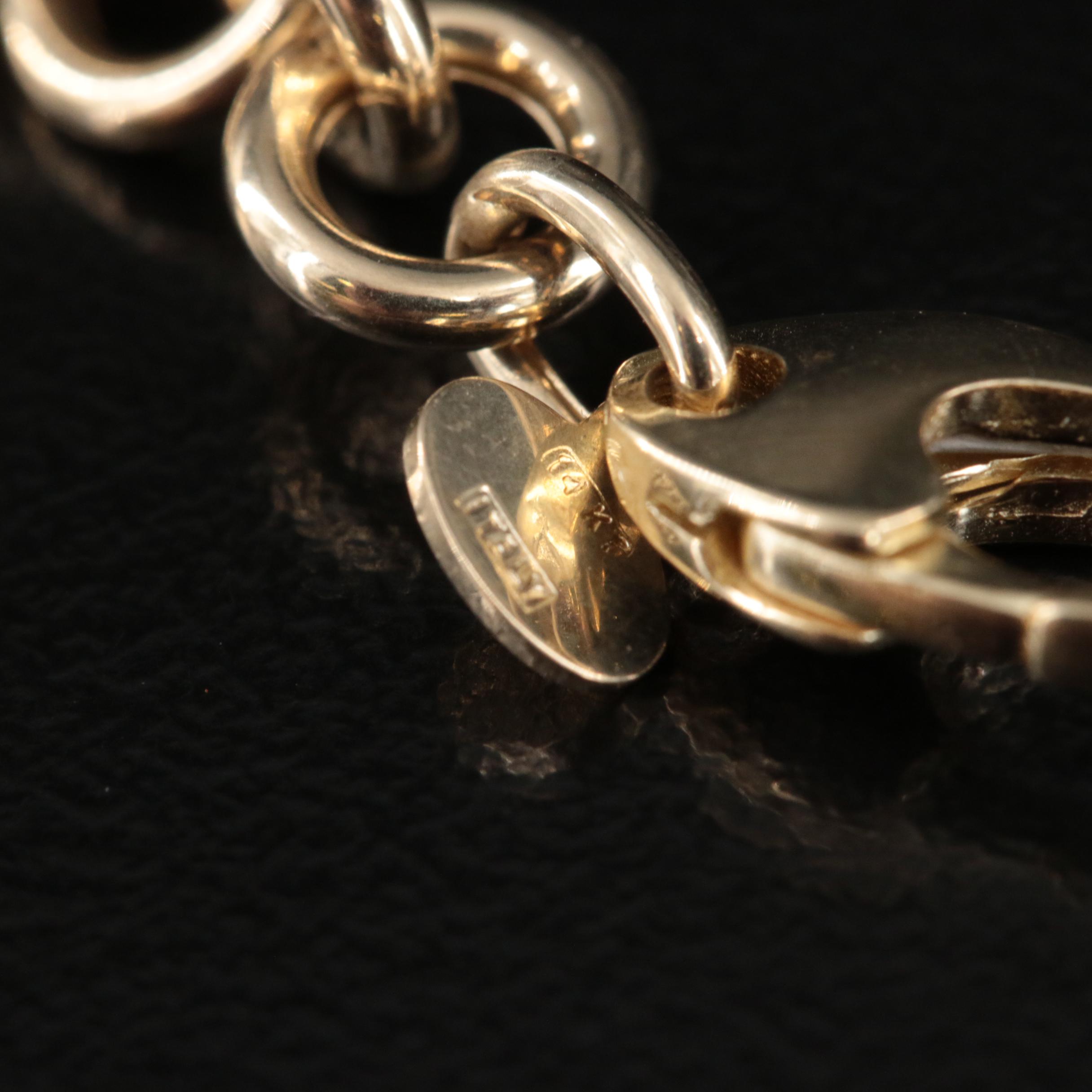 14K Fancy Link Necklace