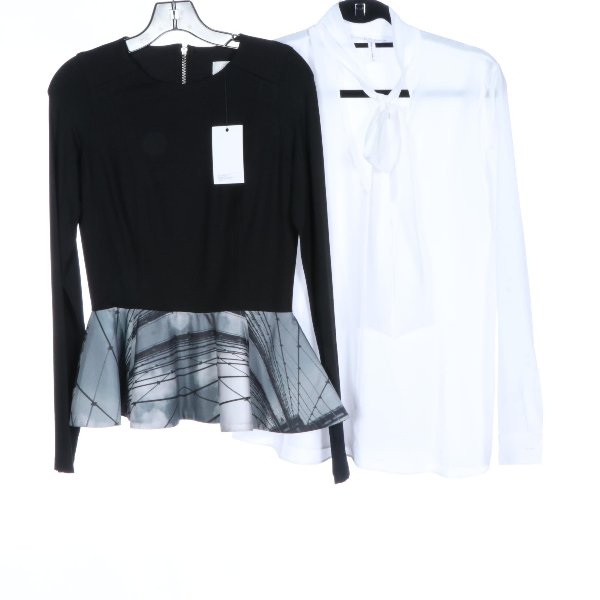 Julie Haus Novak Peplum Top, A. Giannetti Merino Wool Hoodie and Other Tops