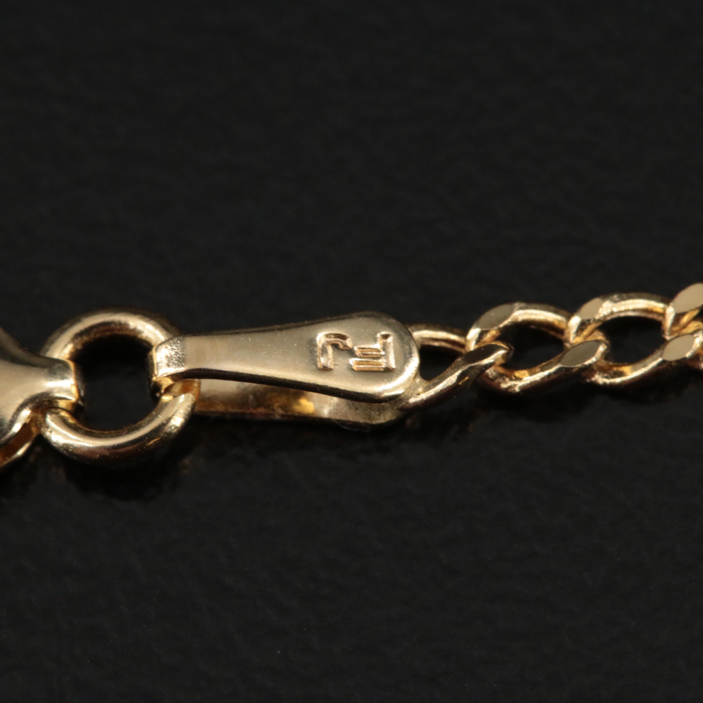 14K Curb Link Necklace