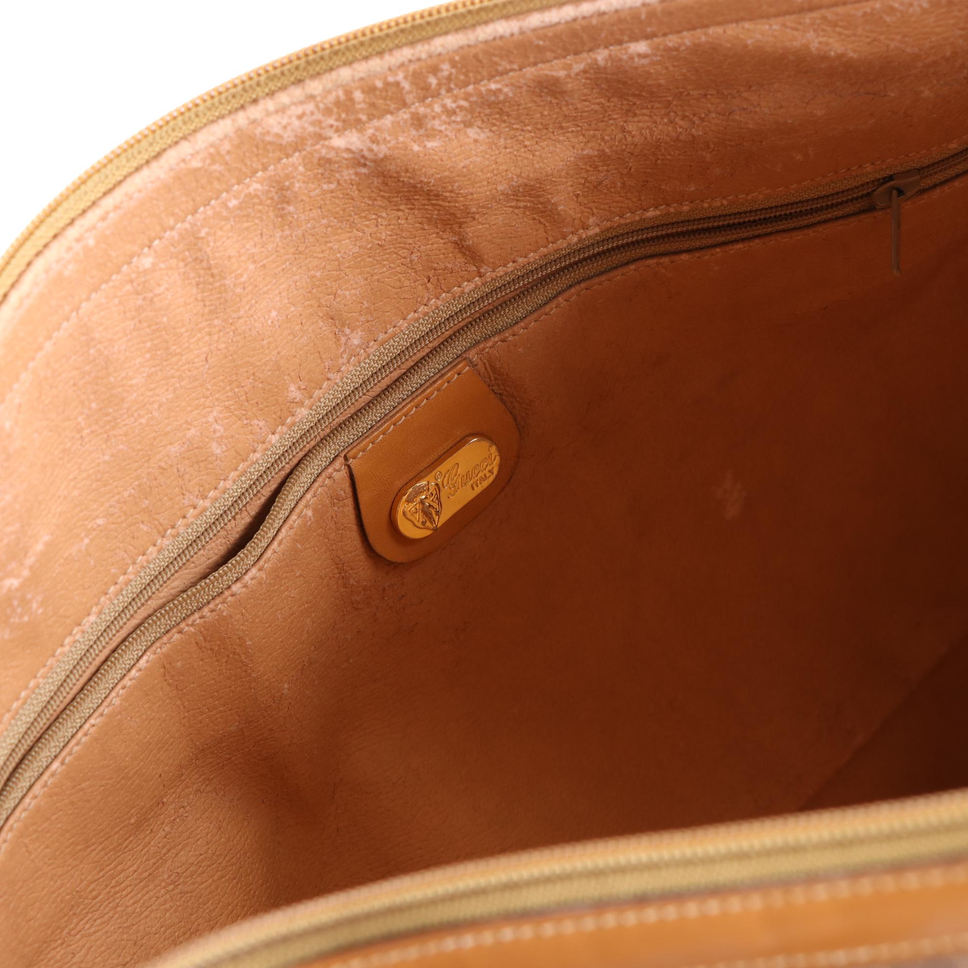 Gucci Tote in Micro GG Supreme Canvas and Leather