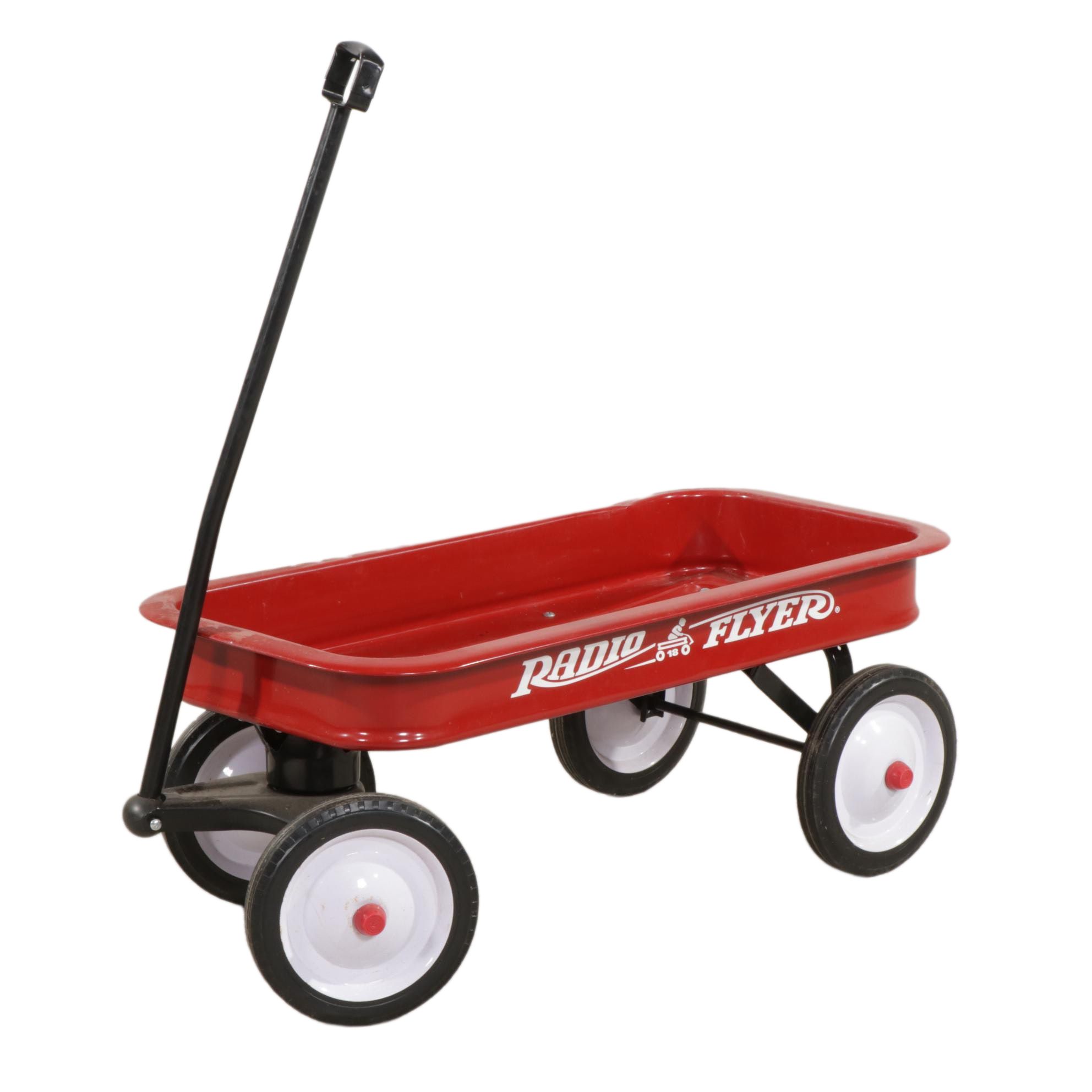 Contemporary Radio Flyer Model 18 Red-Painted Steel Wagon
