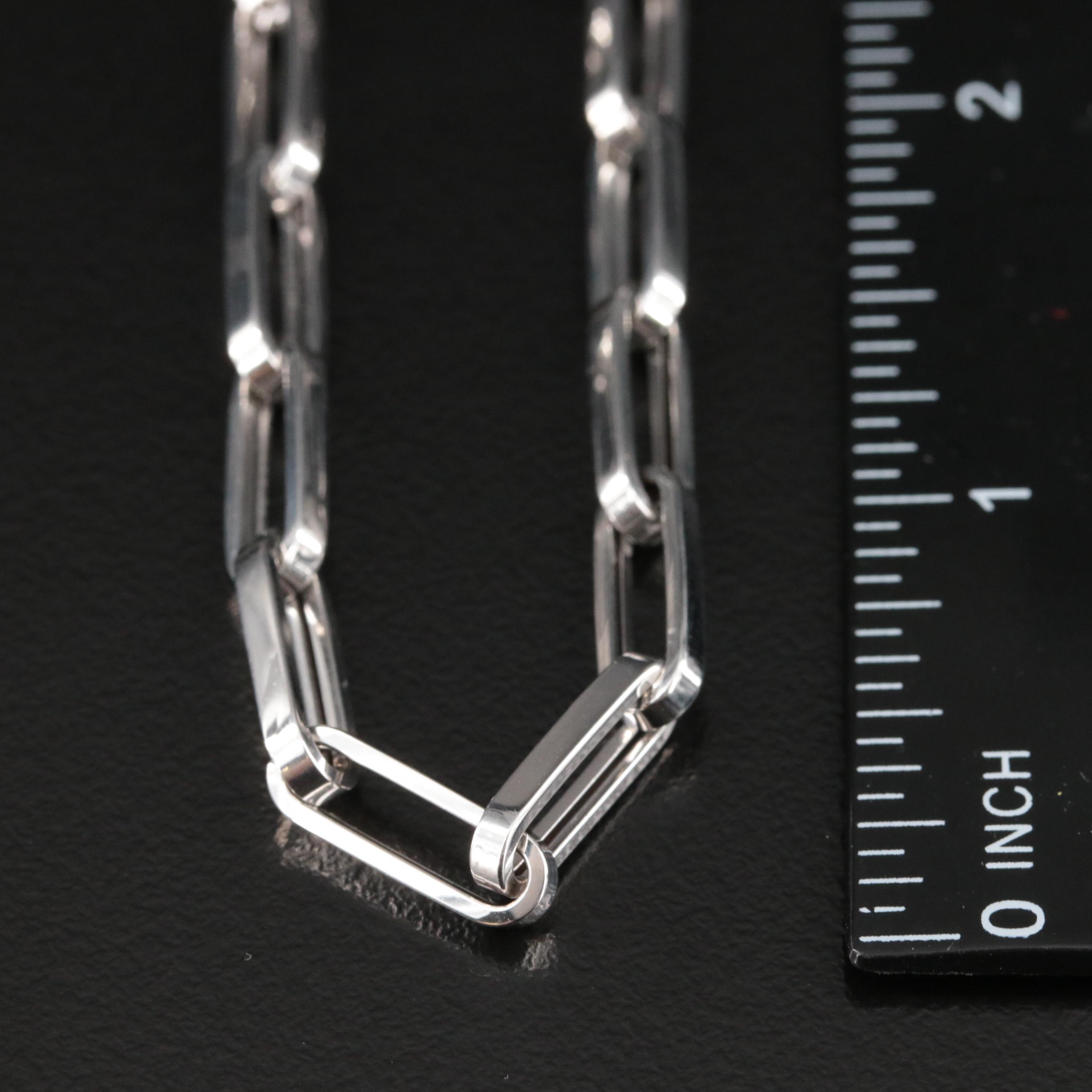 14K Paper Clip Chain Necklace