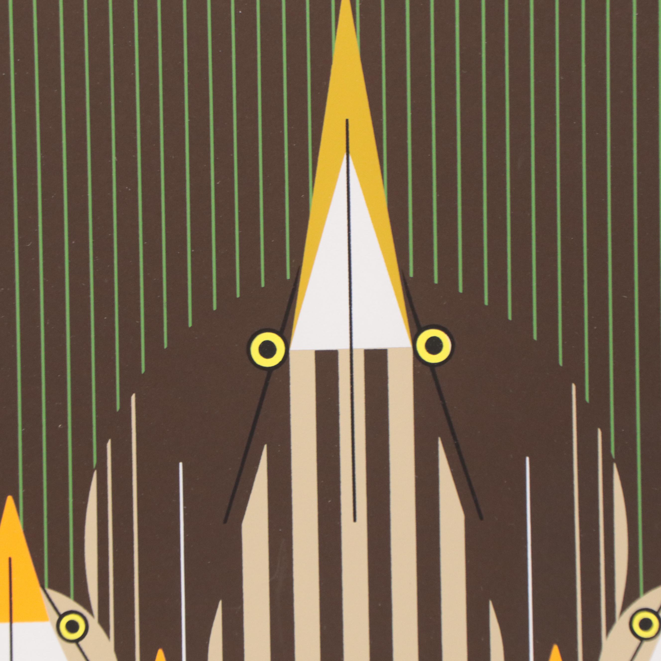 Charley Harper Serigraph "Bittern Suite," 1978