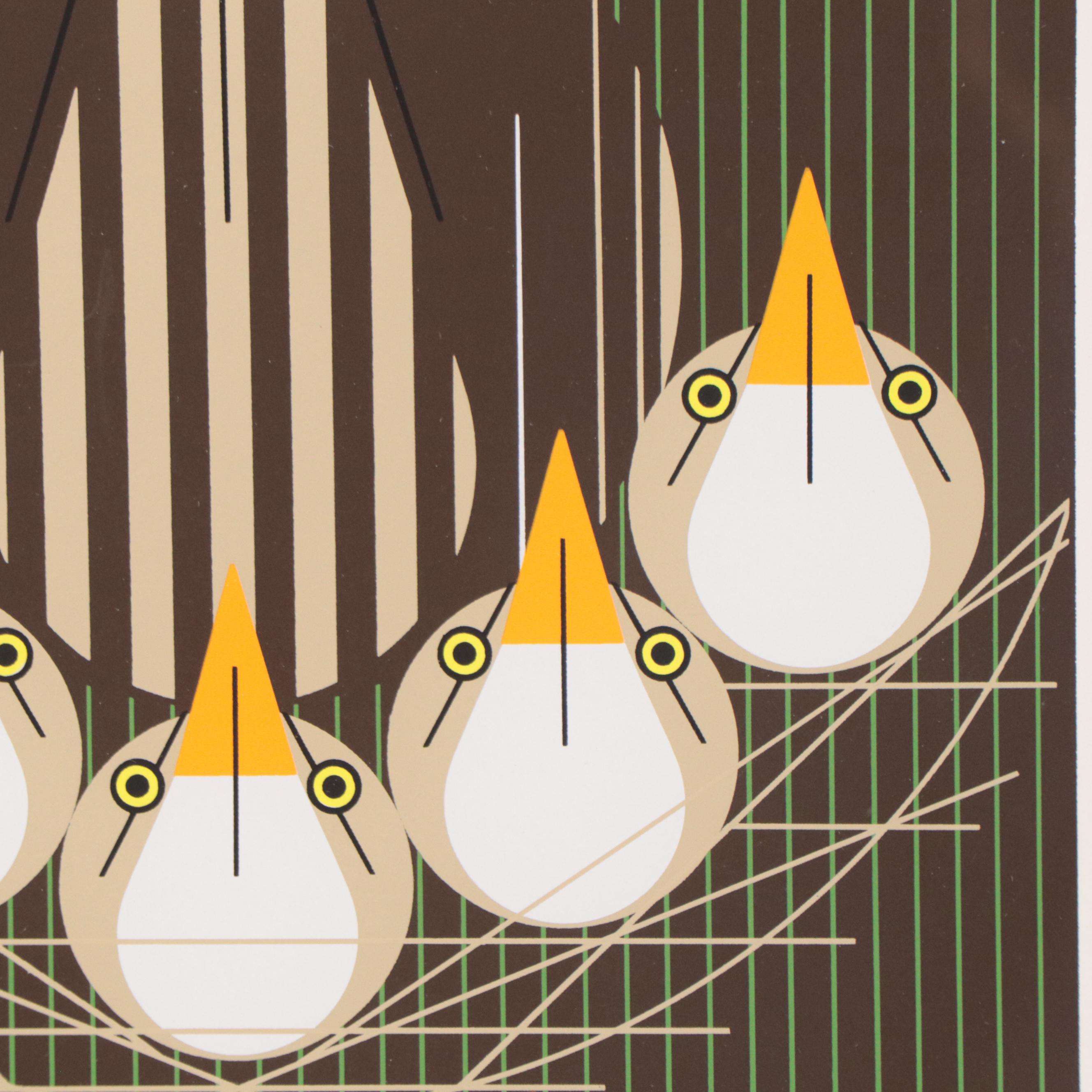 Charley Harper Serigraph "Bittern Suite," 1978