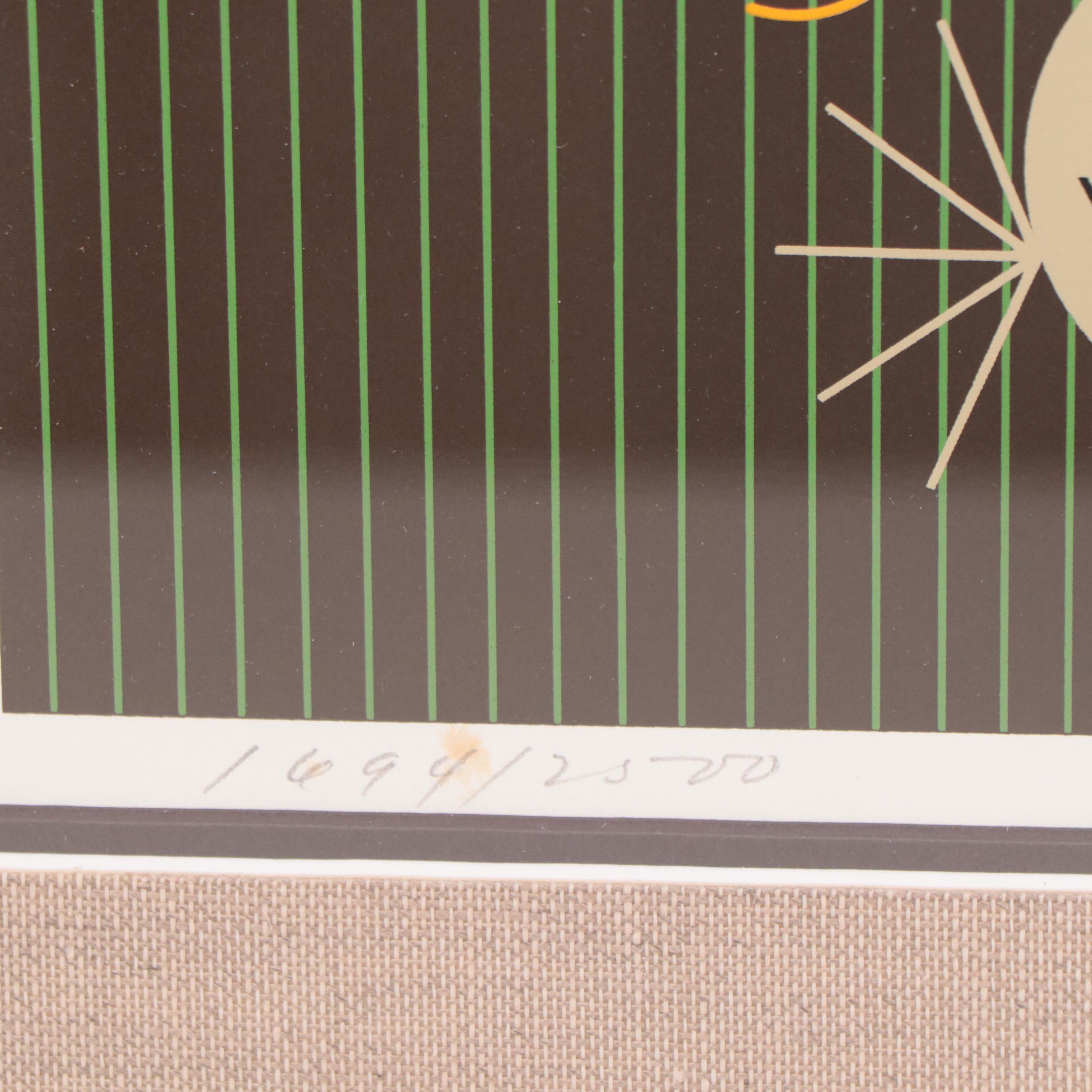 Charley Harper Serigraph "Bittern Suite," 1978