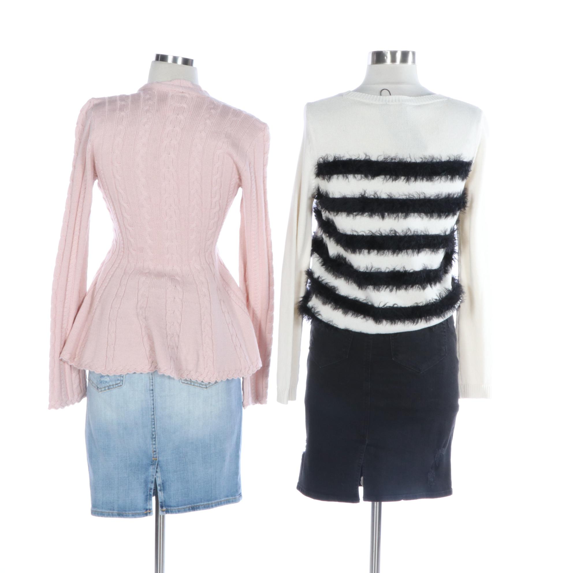 Weekend Max Mara, Antonio Melani Sweaters with Paige, Current/Elliott Skirts