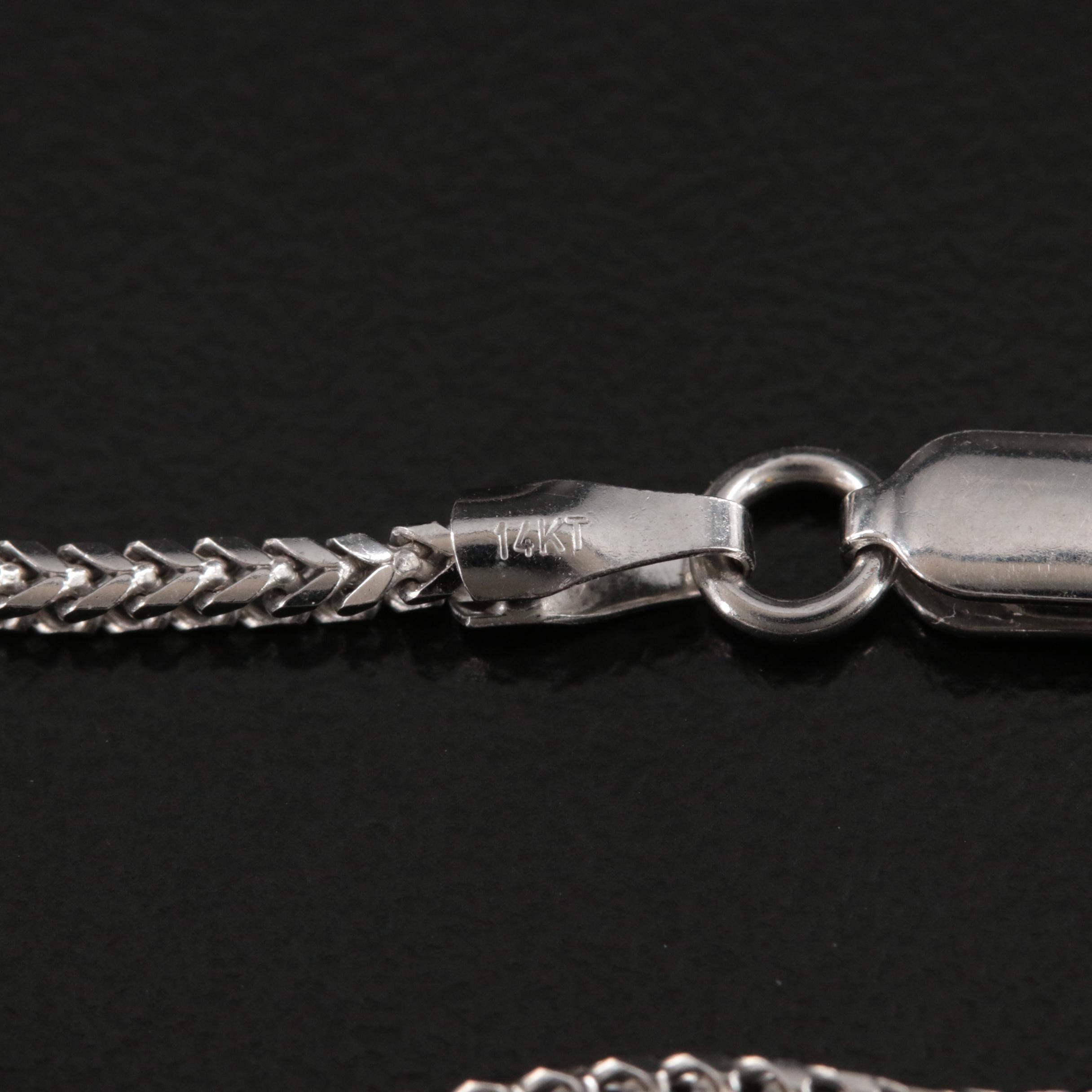 14K Corundum and Diamond Pendant Necklace