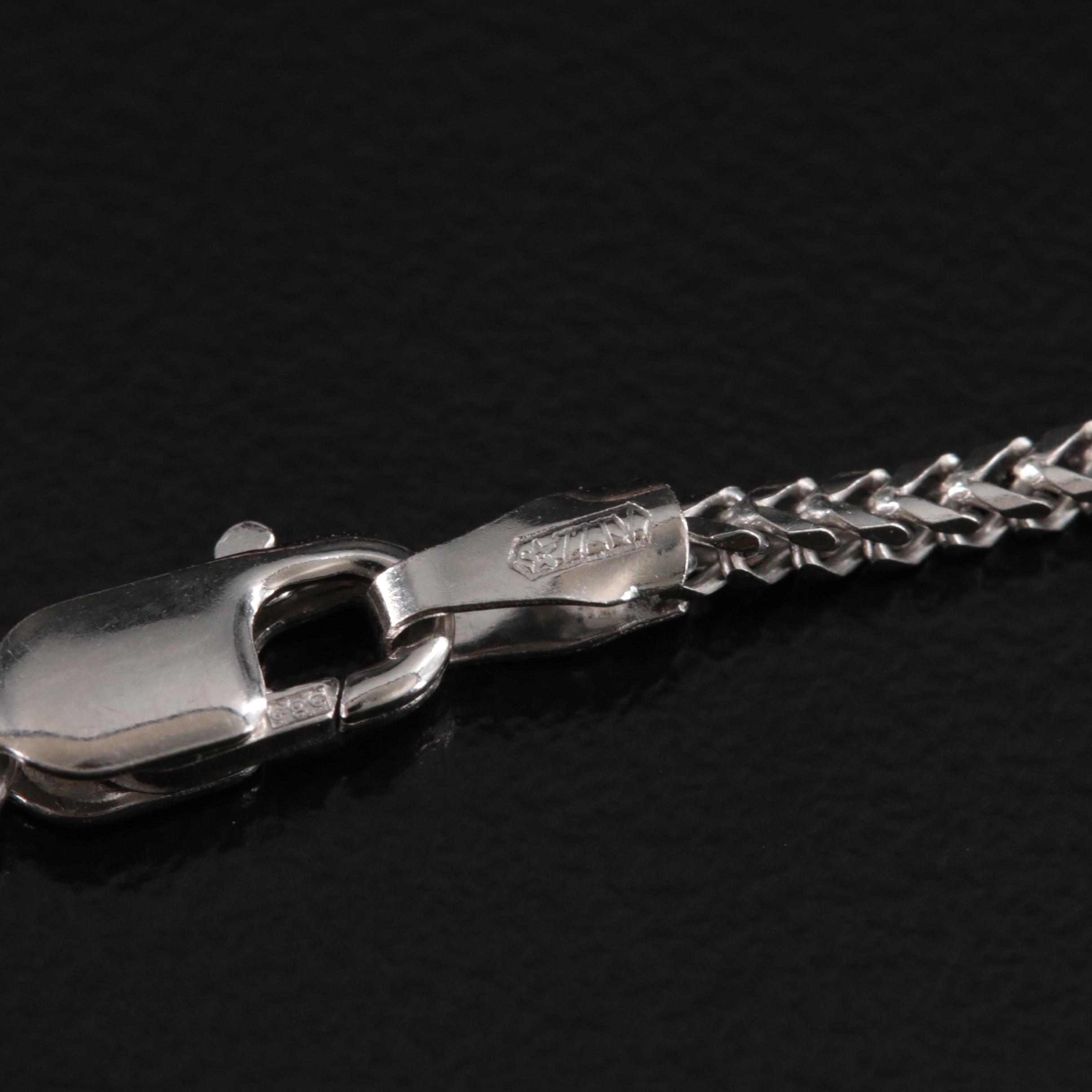 14K Corundum and Diamond Pendant Necklace