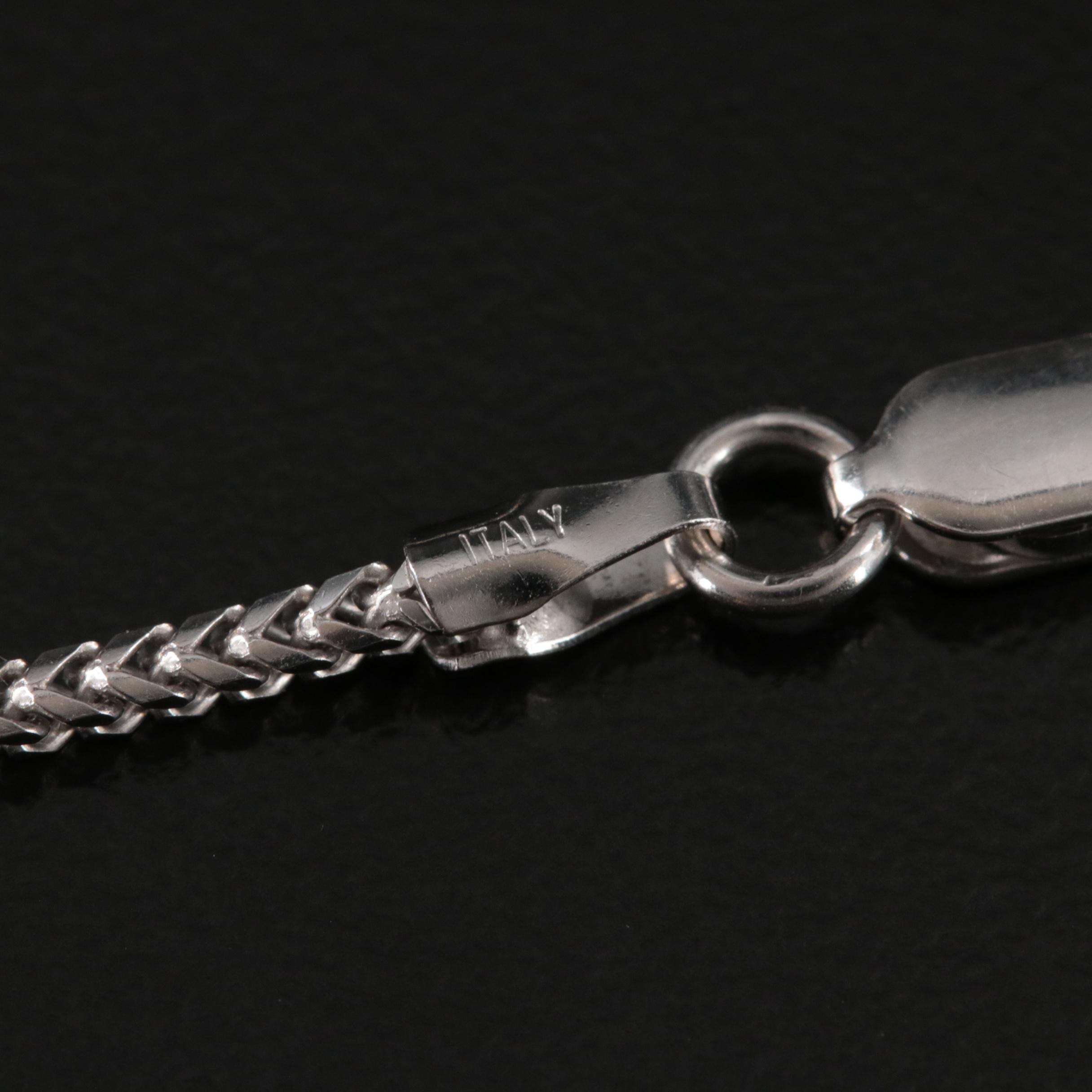 14K Corundum and Diamond Pendant Necklace