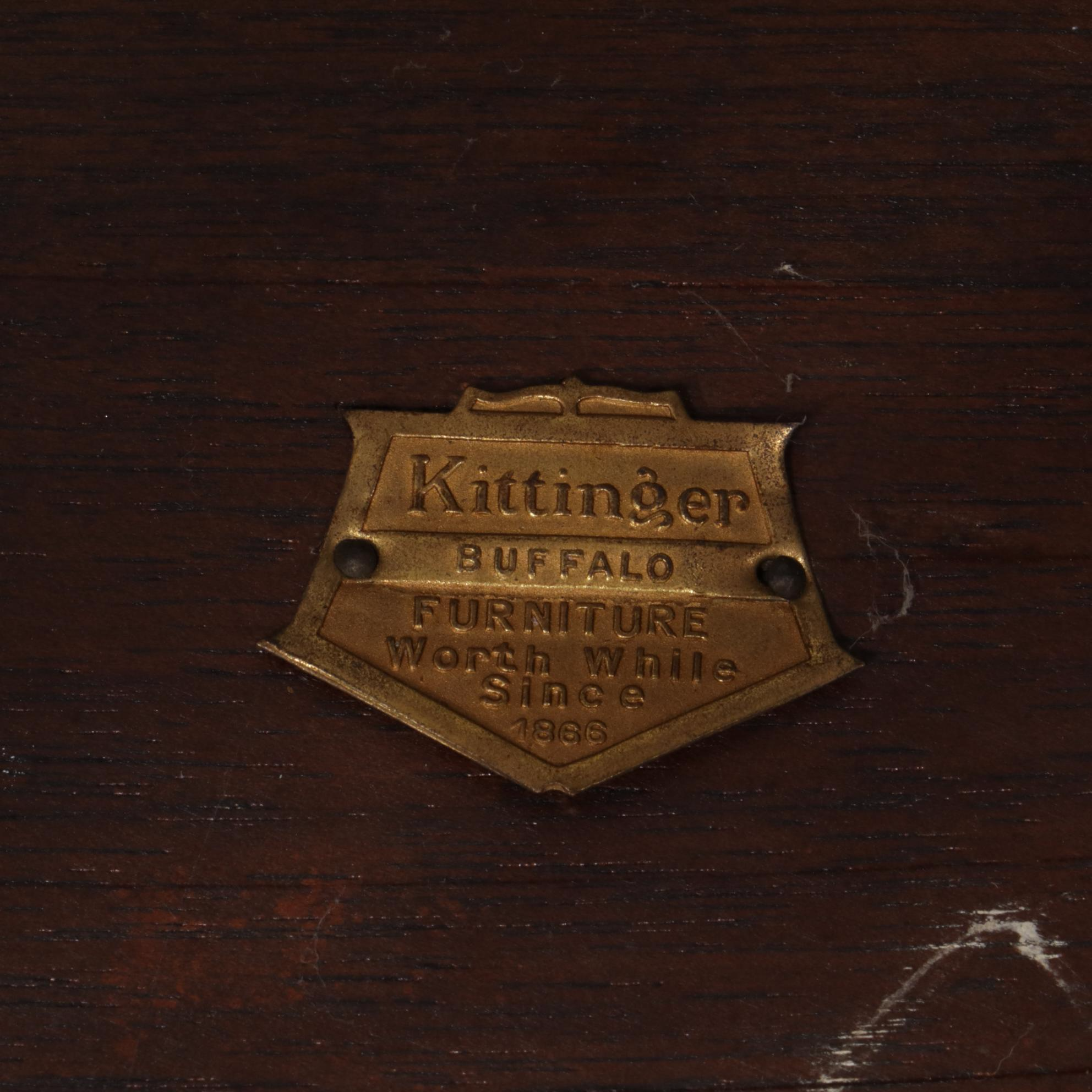 Kittinger Spanish Baroque Walnut Plant Stand with Narrow Bookcase