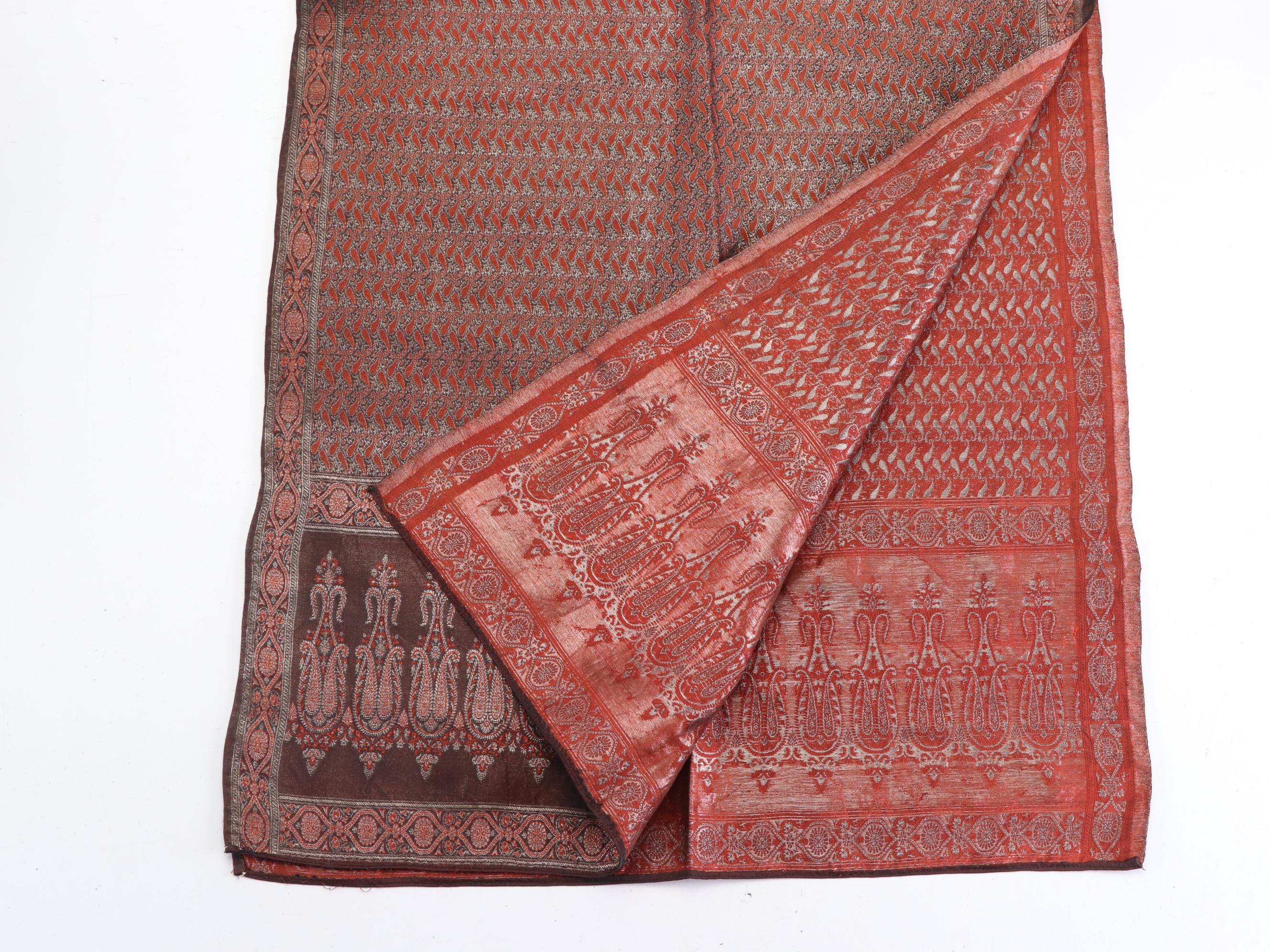 Abraham & Thakore Embellished Shawl and Metallic Jacquard Shawl