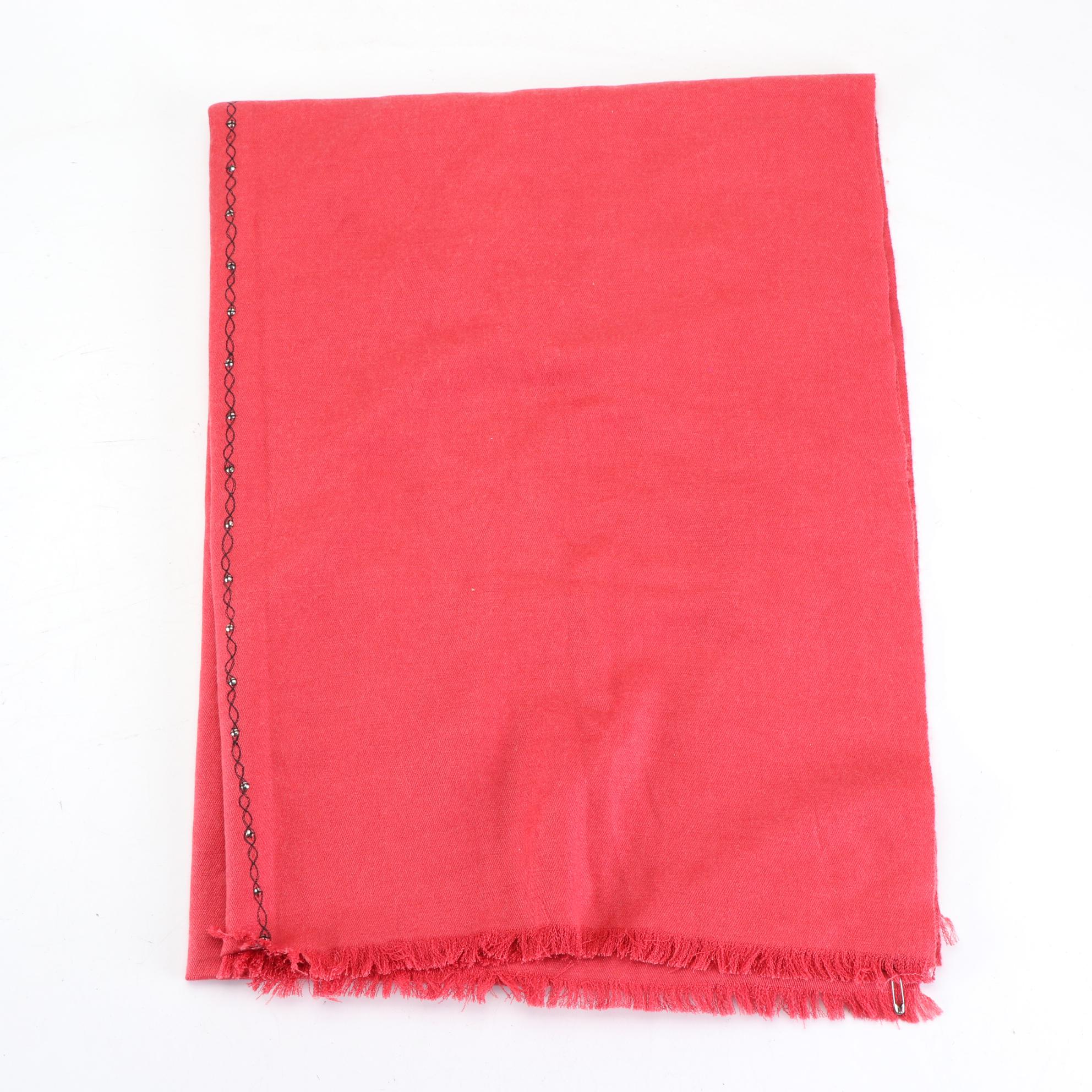 Abraham & Thakore Embellished Shawl and Metallic Jacquard Shawl