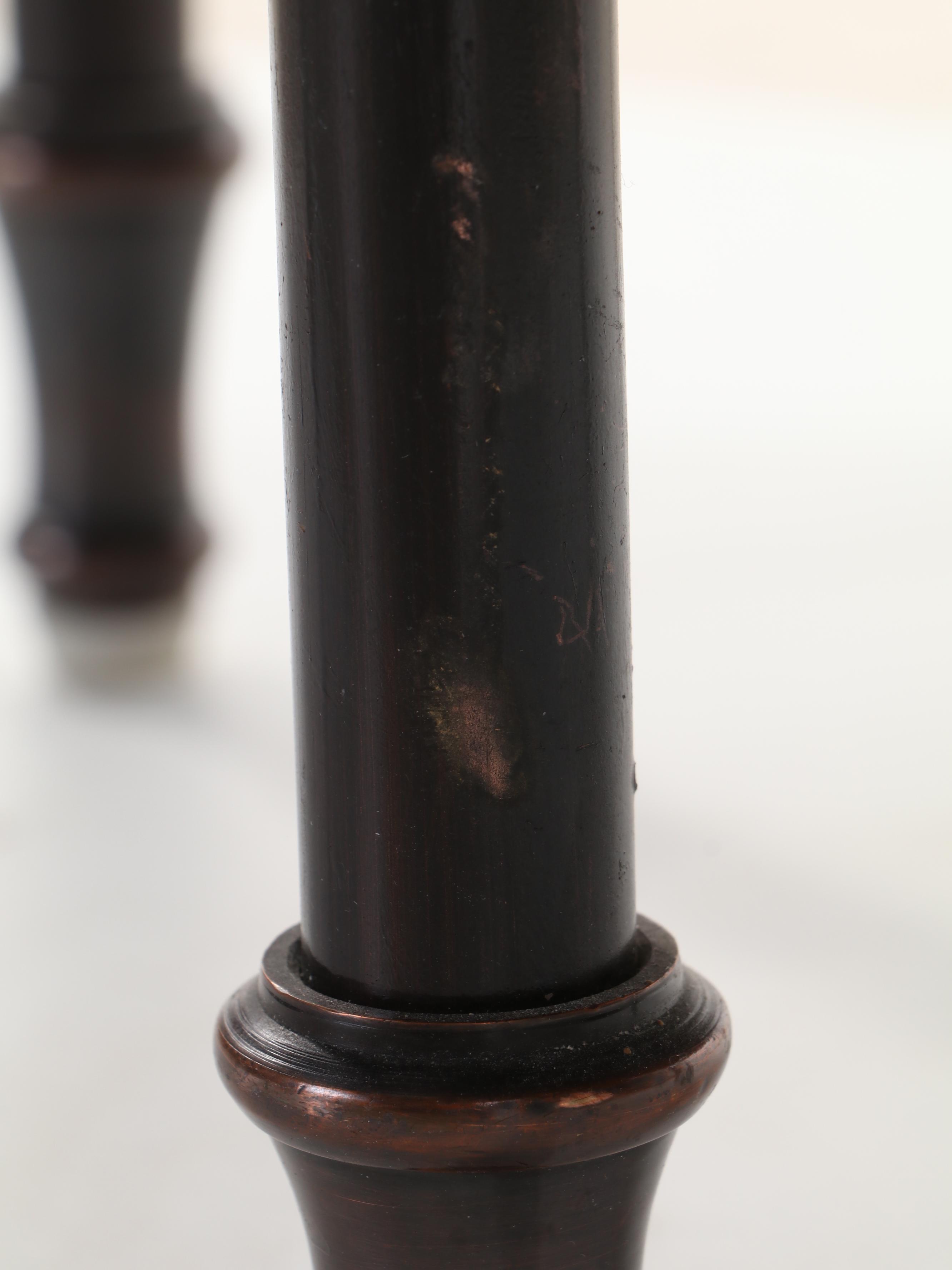 Bronze-Patinated Brass Collapsible Tray Top Side Table