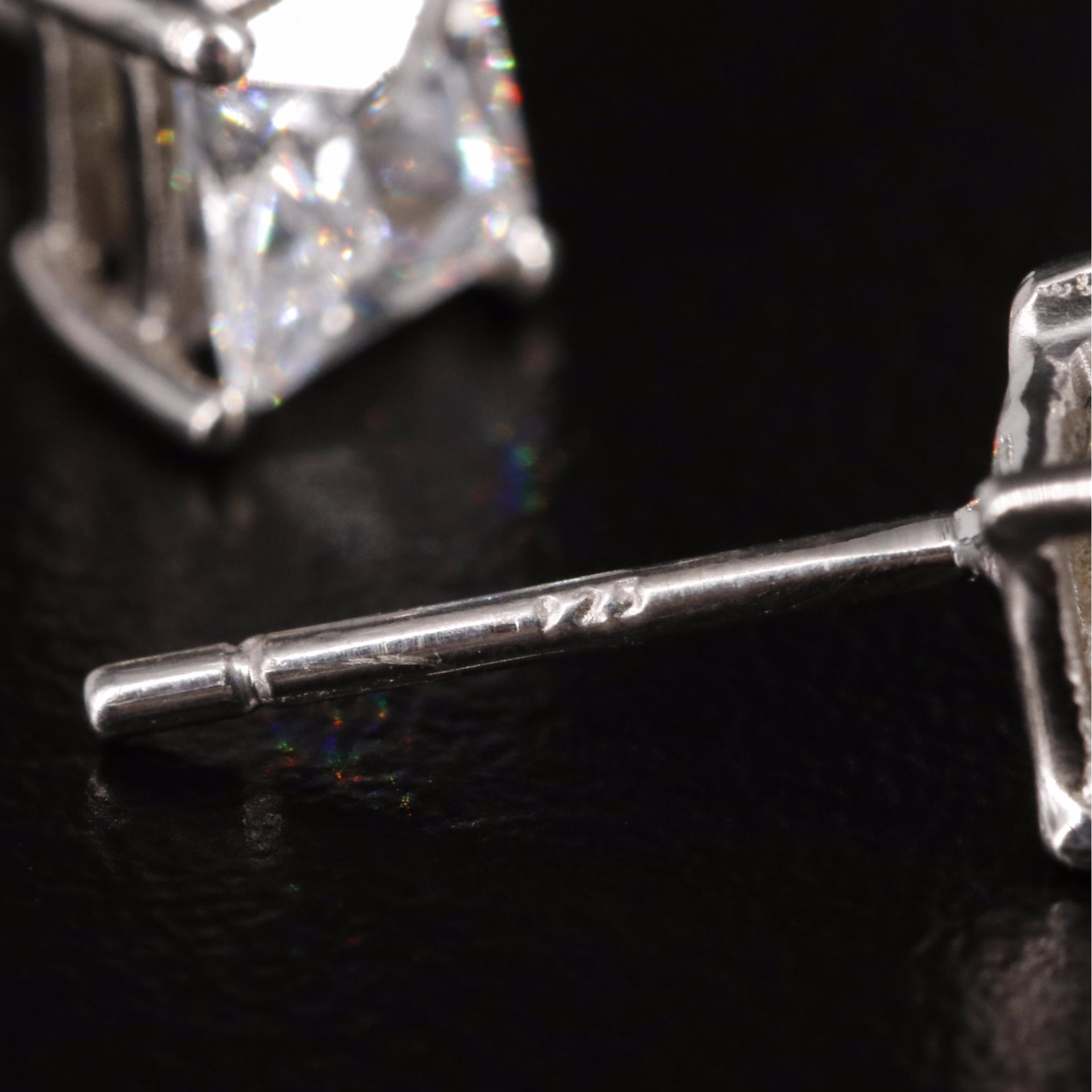 Sterling Cubic Zirconia Stud Earrings