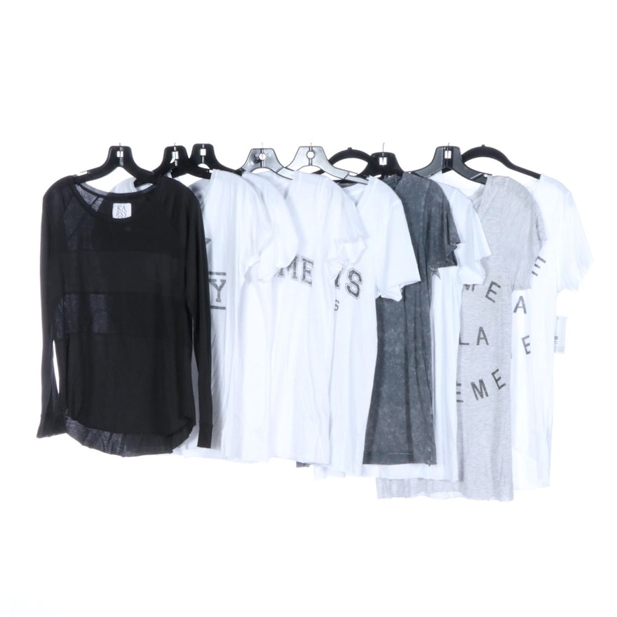 Zoe Karssen Graphic and Solid Top and T-Shirts