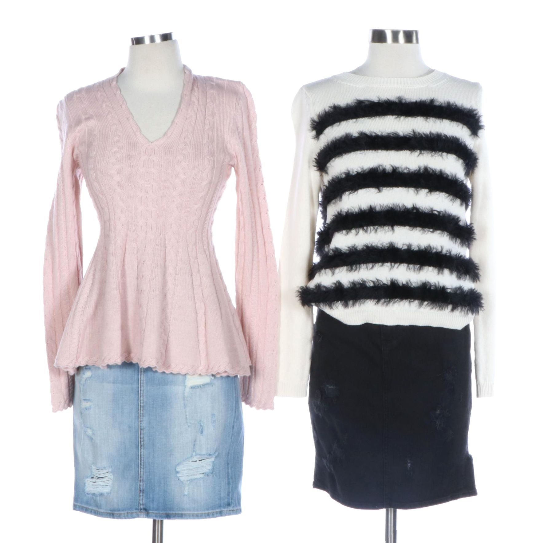 Weekend Max Mara, Antonio Melani Sweaters with Paige, Current/Elliott Skirts