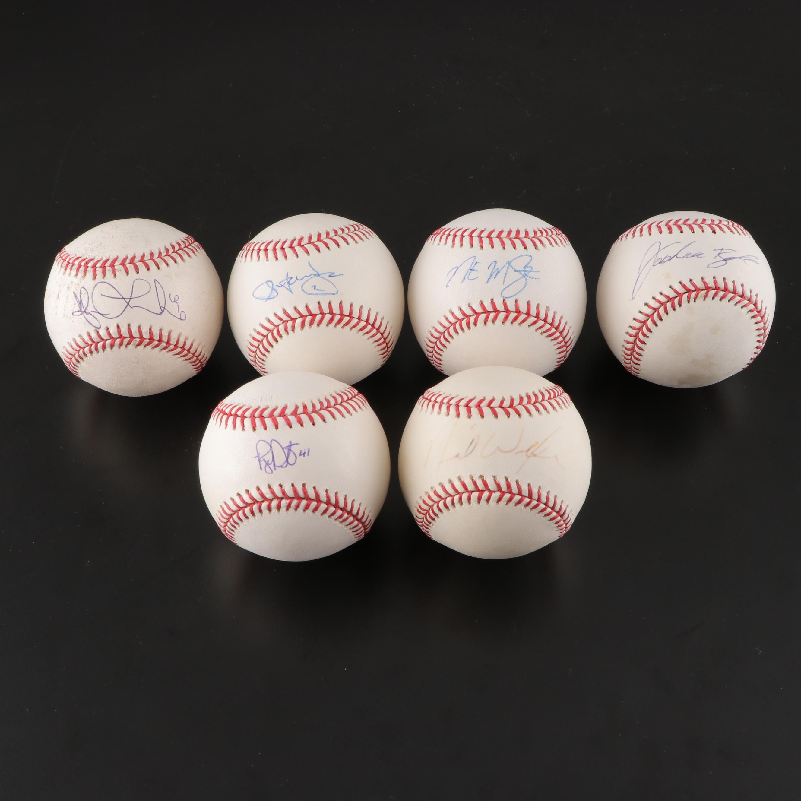 Pirates Bell, LaRoche, Wilson, Doumit, McLouth and Walker Signed Baseballs