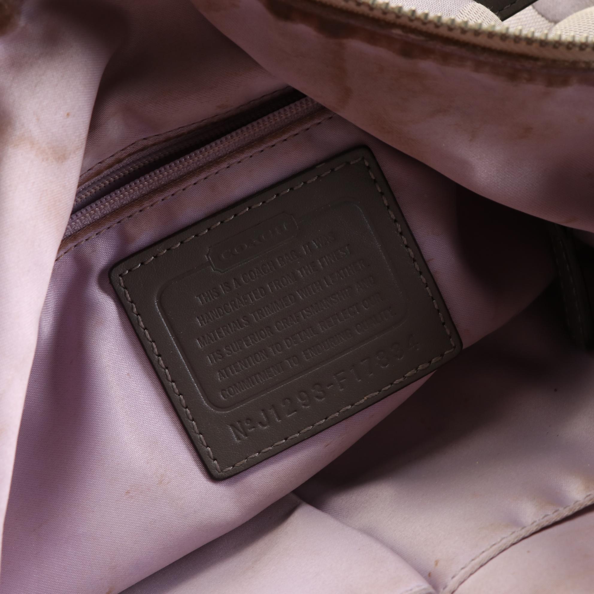 Coach Convertible Tote Bag and Shoulder Bag with Detachable Strap in Canvas