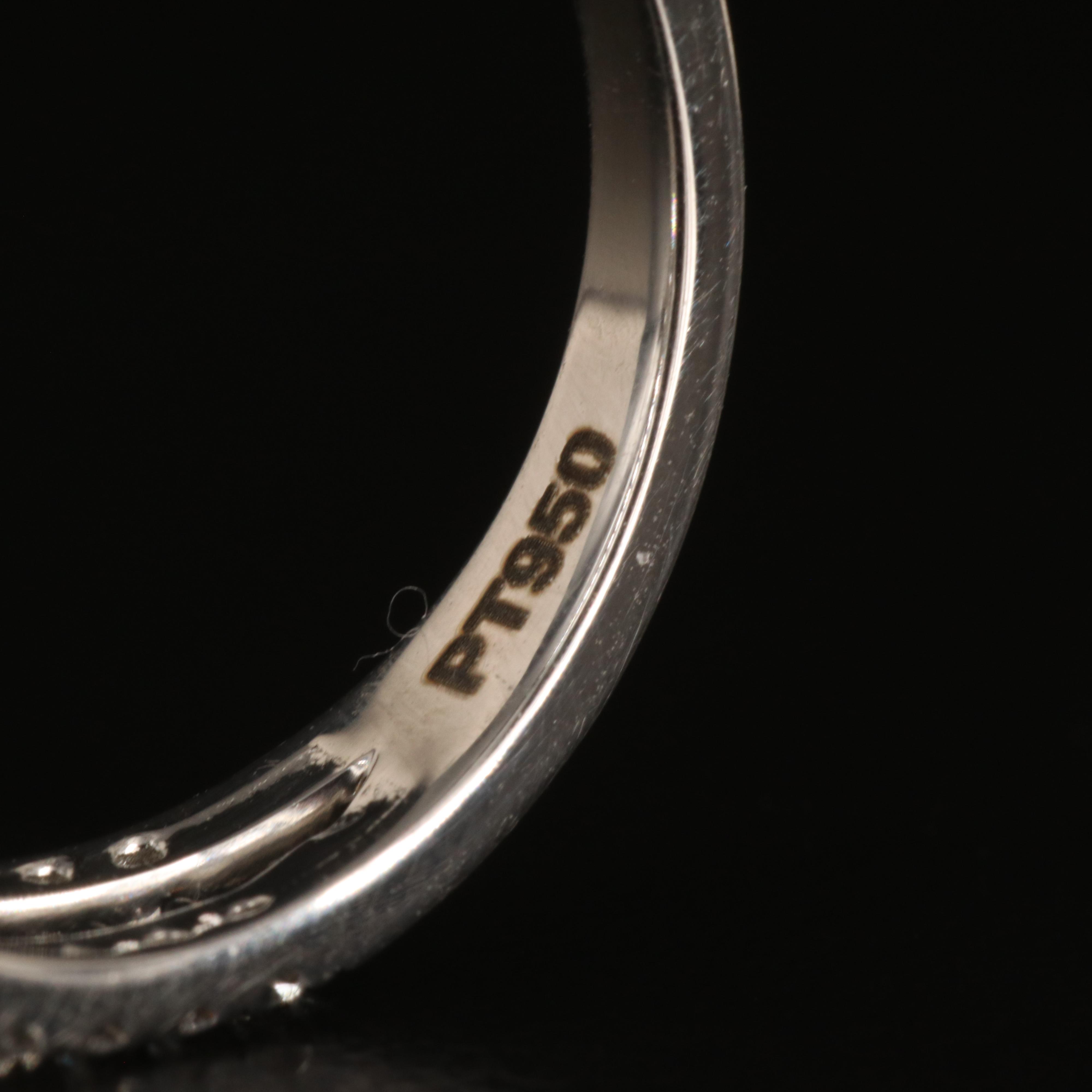 Platinum 3.46 CTW Lab Grown Diamond Ring with IGI Report